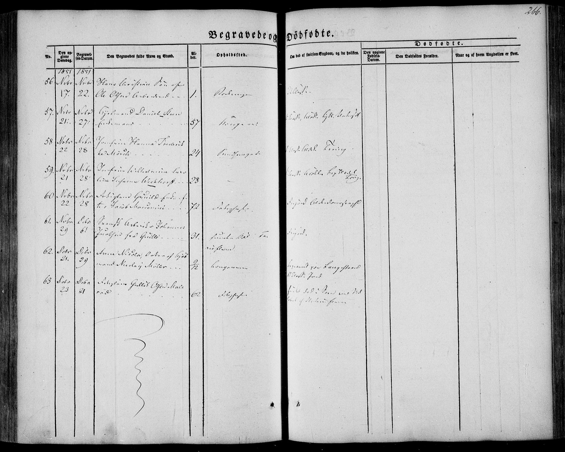 Larvik kirkebøker, SAKO/A-352/F/Fa/L0003: Parish register (official) no. I 3, 1848-1856, p. 266