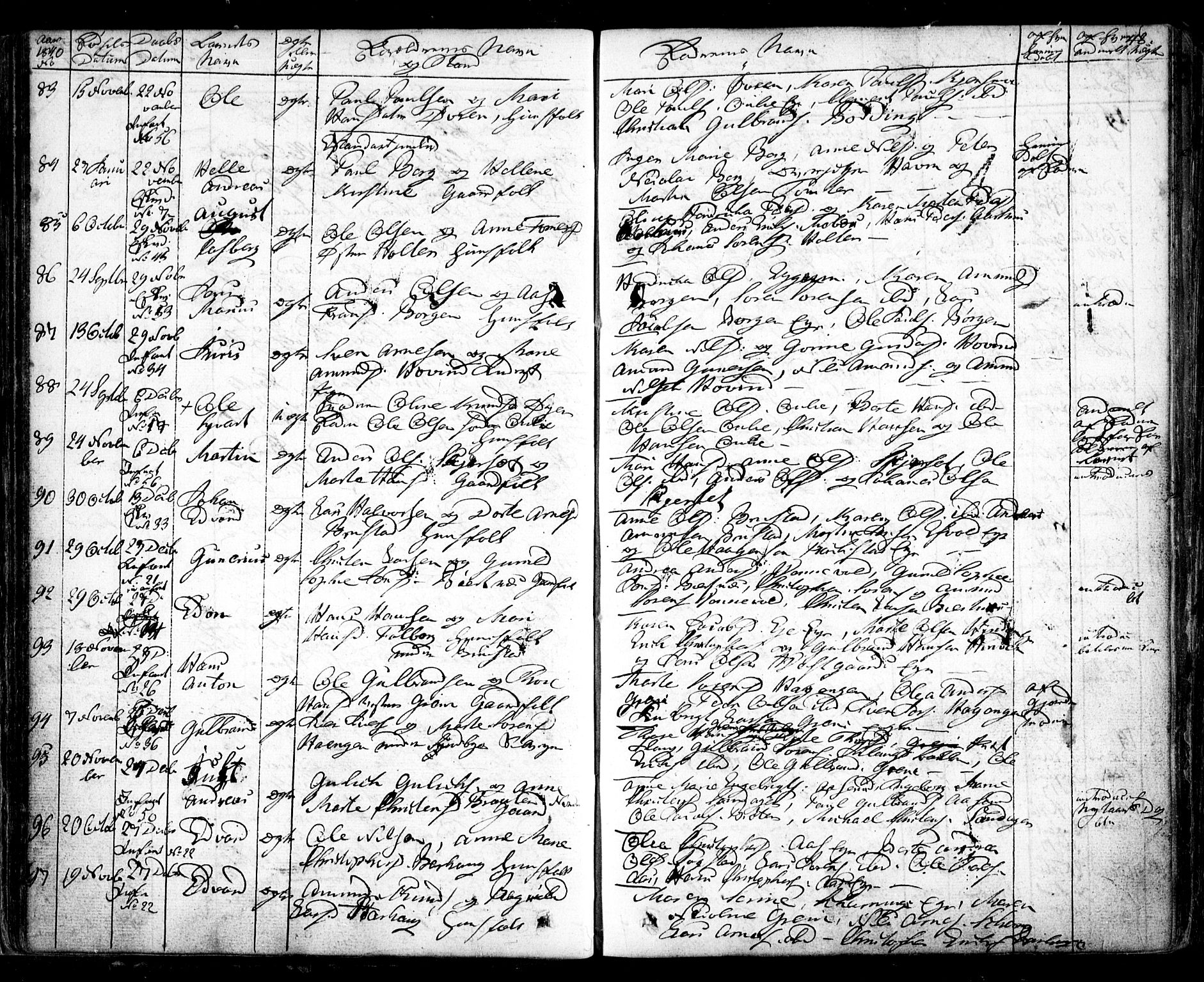 Nes prestekontor Kirkebøker, AV/SAO-A-10410/F/Fa/L0006: Parish register (official) no. I 6, 1833-1845, p. 48