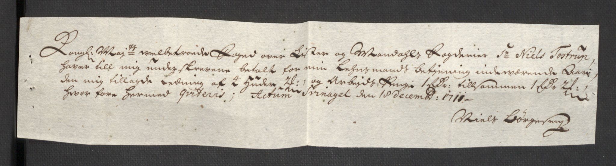 Rentekammeret inntil 1814, Reviderte regnskaper, Fogderegnskap, AV/RA-EA-4092/R43/L2554: Fogderegnskap Lista og Mandal, 1711, p. 212