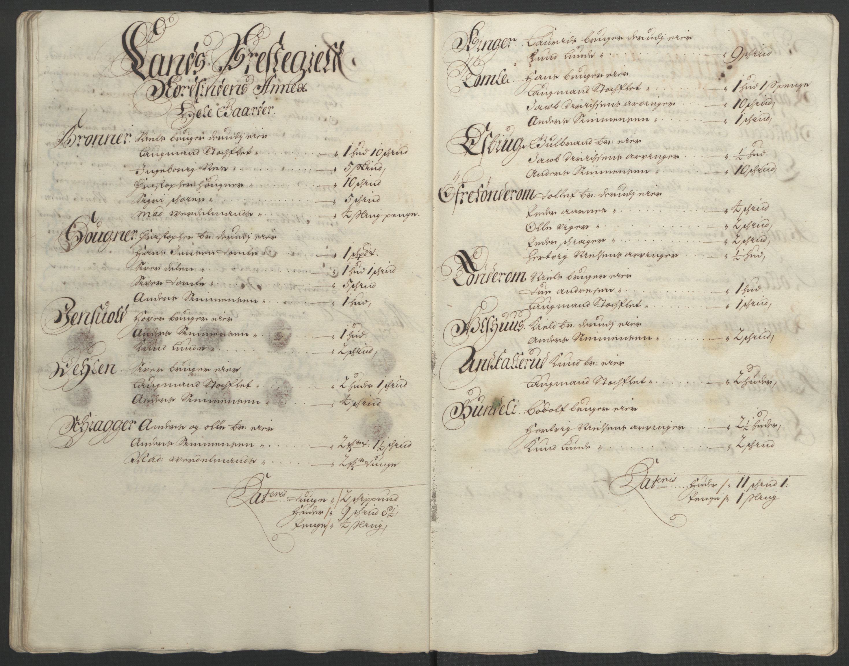 Rentekammeret inntil 1814, Reviderte regnskaper, Fogderegnskap, AV/RA-EA-4092/R18/L1293: Fogderegnskap Hadeland, Toten og Valdres, 1695, p. 98