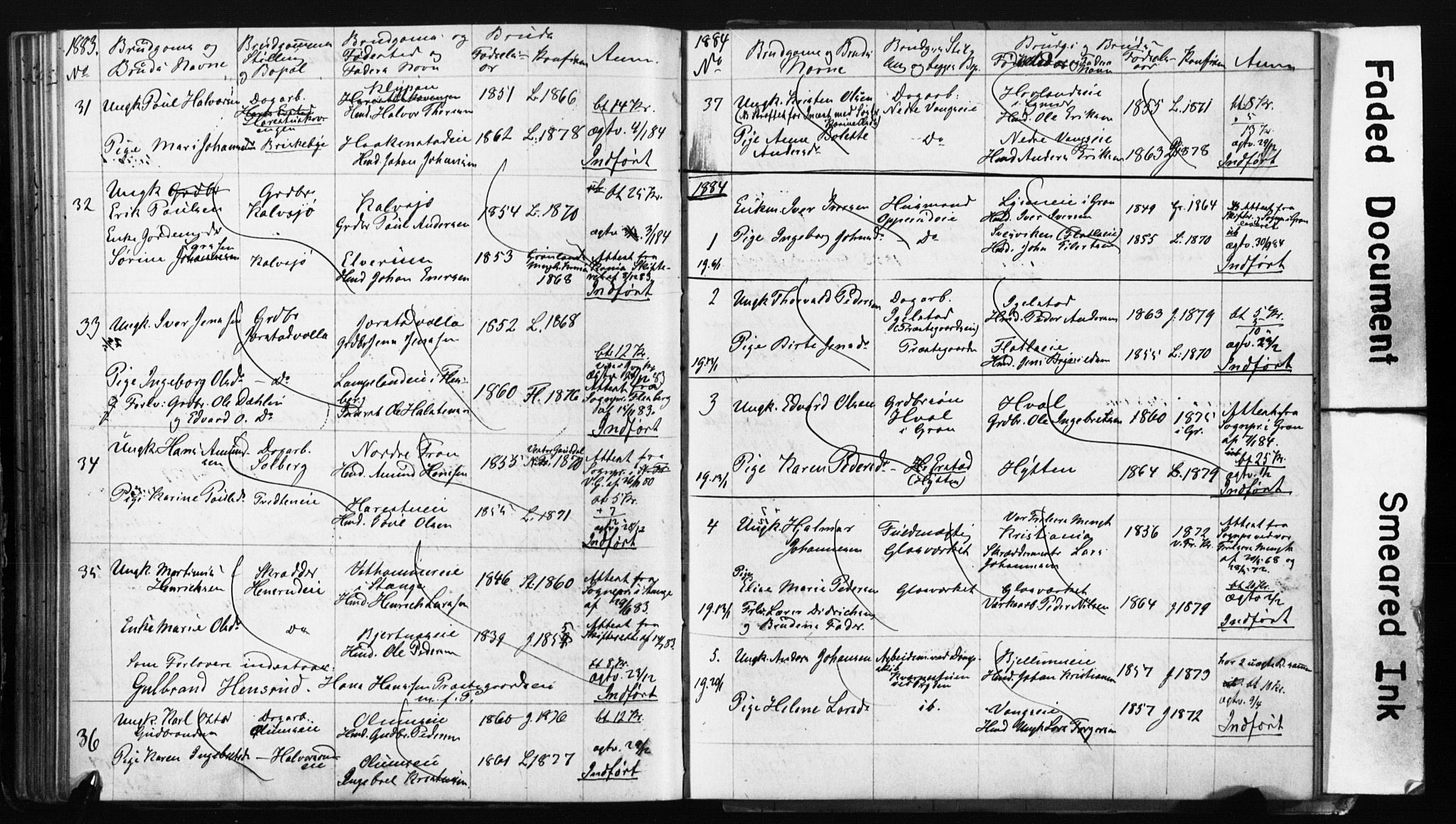 Jevnaker prestekontor, AV/SAH-PREST-116/I/Ie: Banns register no. 2, 1867-1897