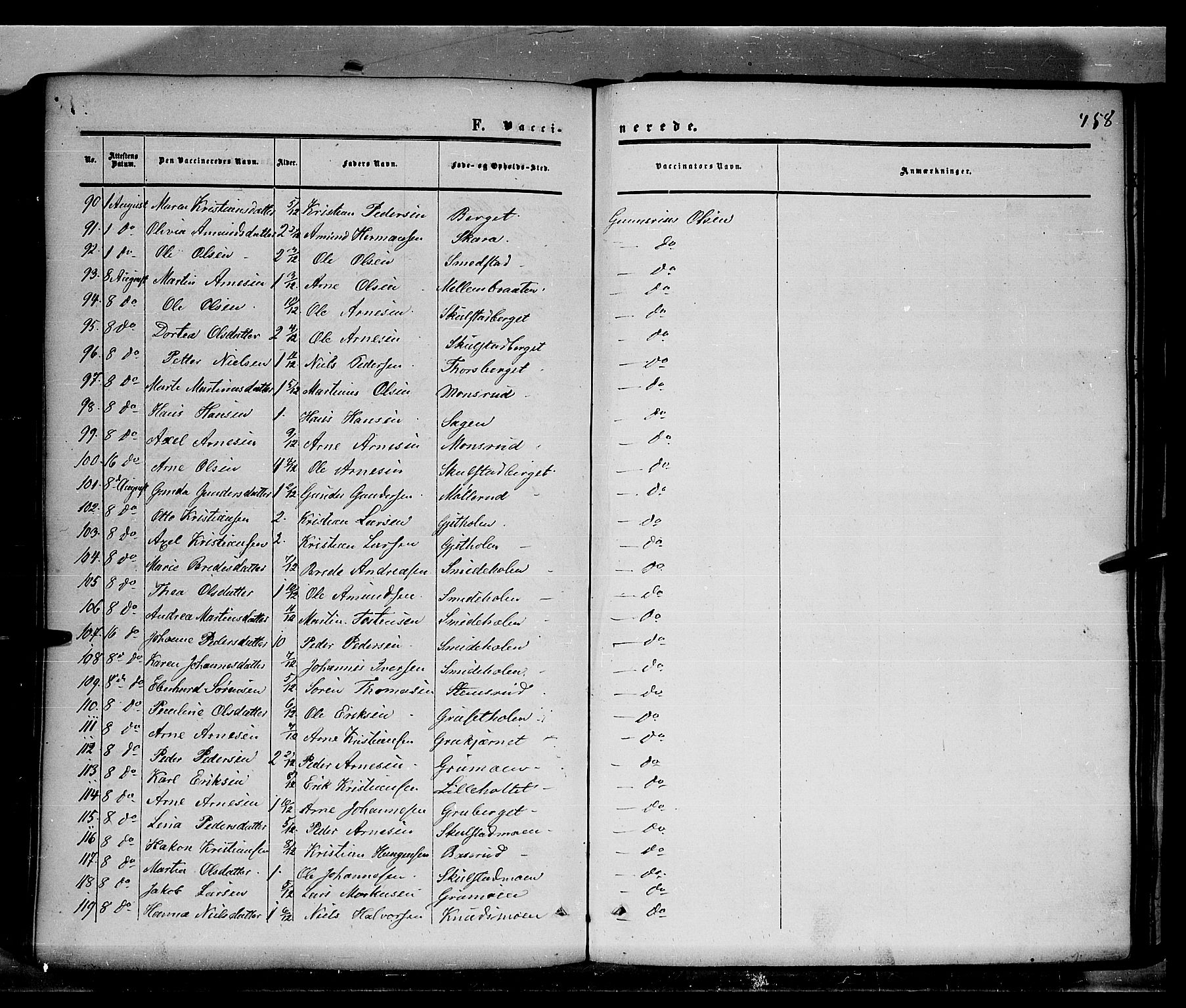 Grue prestekontor, AV/SAH-PREST-036/H/Ha/Haa/L0009: Parish register (official) no. 9, 1859-1863, p. 458