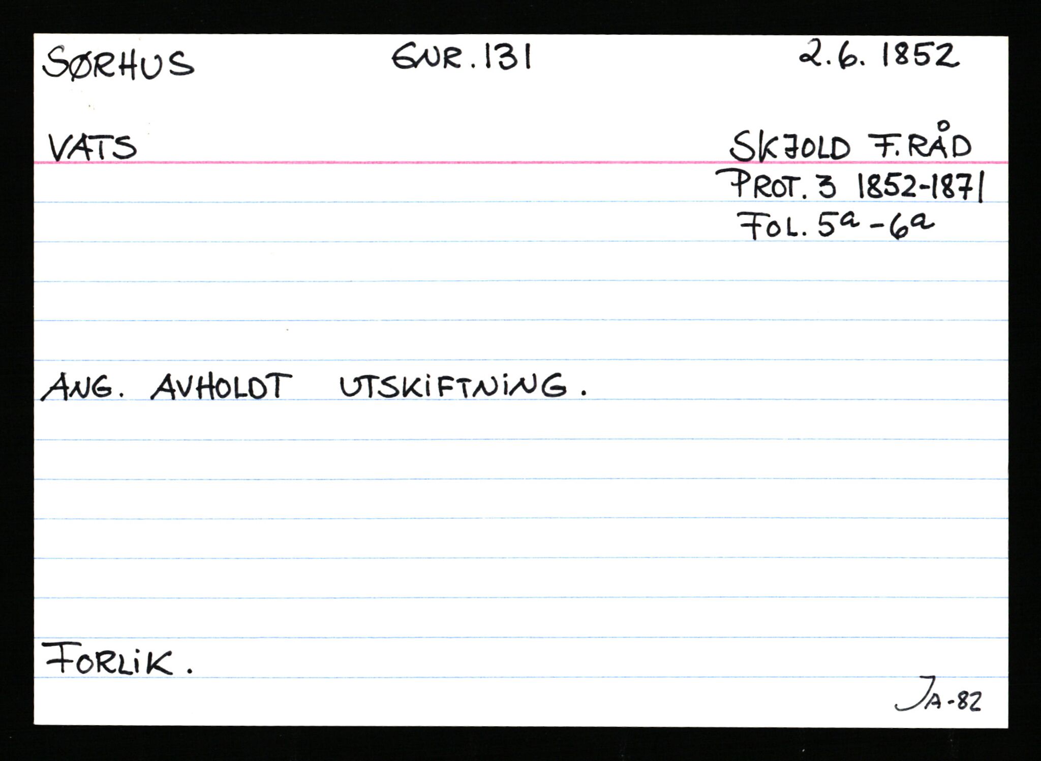 Statsarkivet i Stavanger, AV/SAST-A-101971/03/Y/Ym/L0059: Åstedskort sortert etter gårdsnavn: Sørhus - Tengesdal, 1600-1950, p. 8