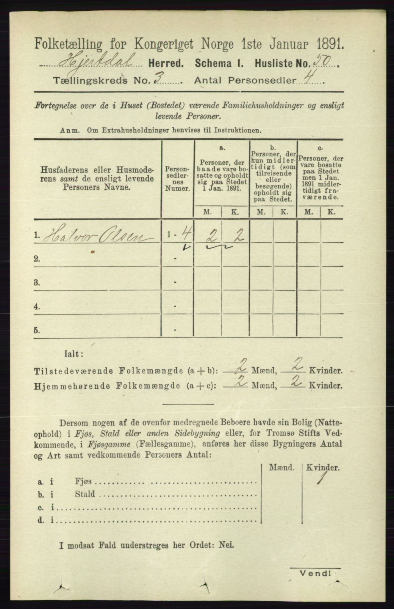 RA, 1891 census for 0827 Hjartdal, 1891, p. 1035