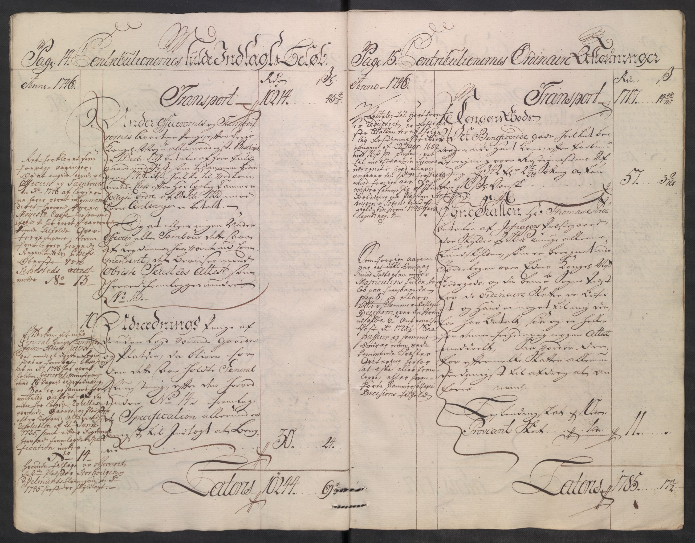 Rentekammeret inntil 1814, Reviderte regnskaper, Fogderegnskap, AV/RA-EA-4092/R18/L1345: Fogderegnskap Hadeland, Toten og Valdres, 1745-1746, p. 348