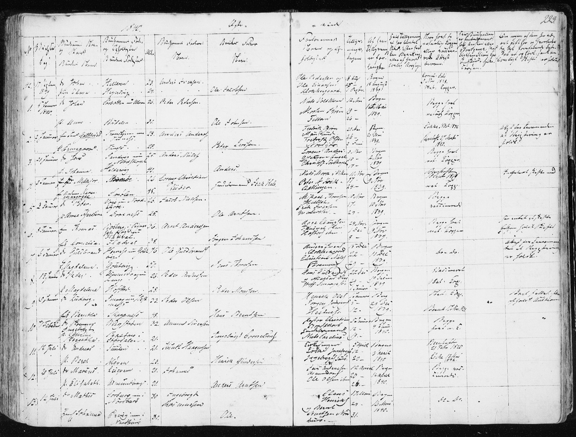 Ministerialprotokoller, klokkerbøker og fødselsregistre - Sør-Trøndelag, SAT/A-1456/634/L0528: Parish register (official) no. 634A04, 1827-1842, p. 223