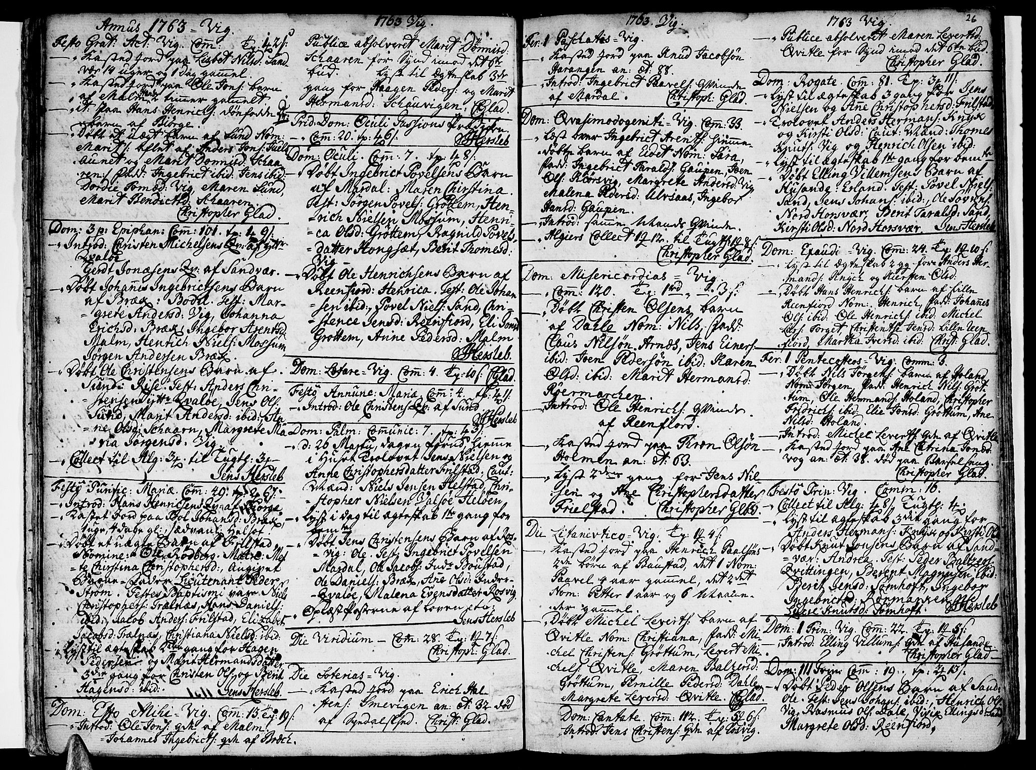 Ministerialprotokoller, klokkerbøker og fødselsregistre - Nordland, SAT/A-1459/812/L0173: Parish register (official) no. 812A02, 1752-1800, p. 26