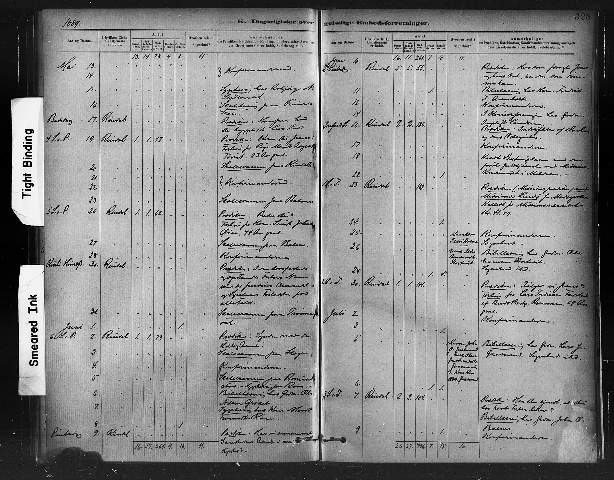 Ministerialprotokoller, klokkerbøker og fødselsregistre - Møre og Romsdal, AV/SAT-A-1454/598/L1069: Parish register (official) no. 598A03, 1882-1895, p. 328