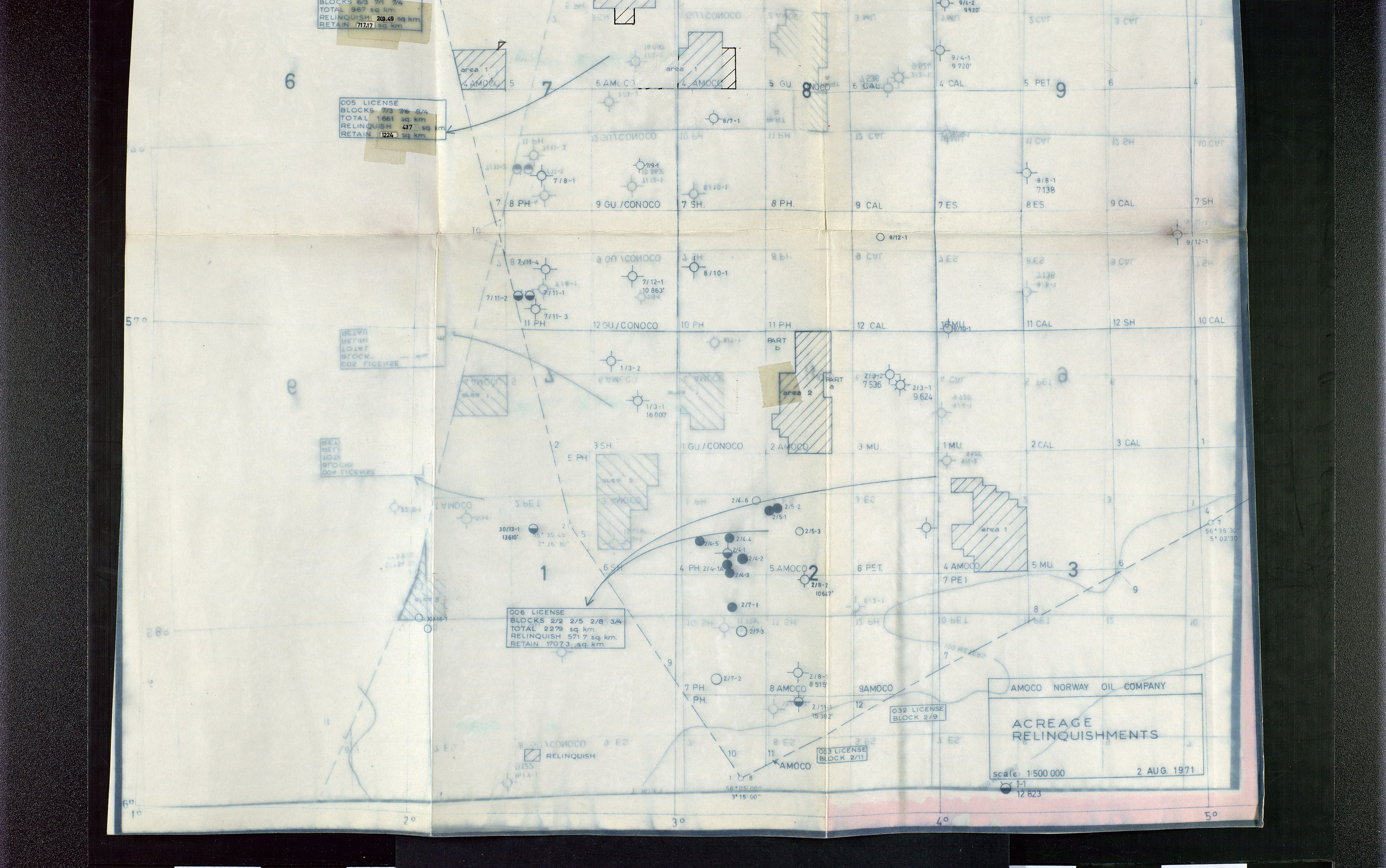 Industridepartementet, Oljekontoret, AV/SAST-A-101348/Da/L0004: Arkivnøkkel 711 - 712 Utvinningstillatelser, 1970-1971, p. 388