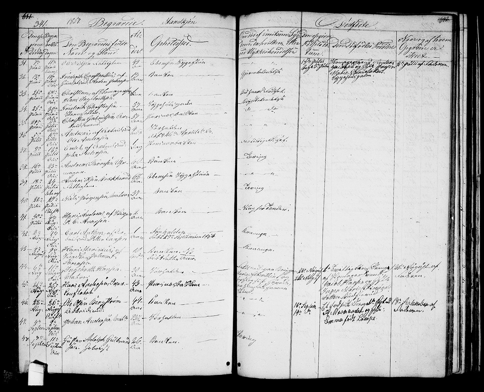 Halden prestekontor Kirkebøker, AV/SAO-A-10909/G/Ga/L0005a: Parish register (copy) no. 5A, 1855-1864, p. 341