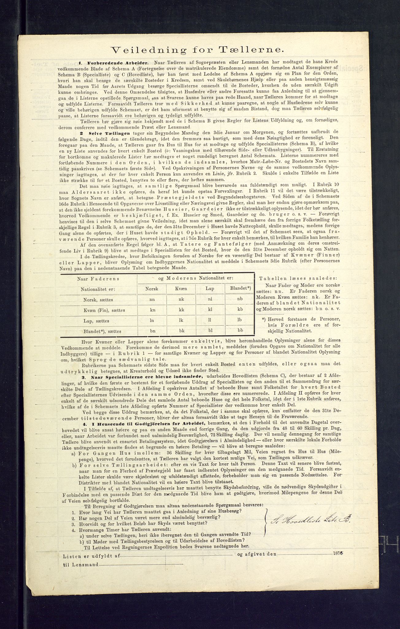 SAKO, 1875 census for 0725P Tjølling, 1875, p. 4