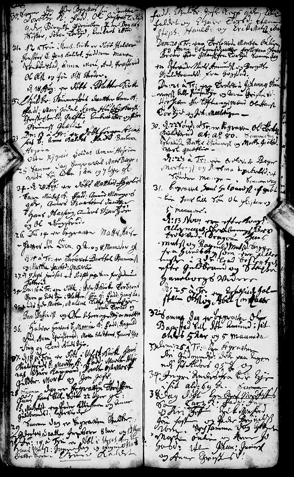 Aurskog prestekontor Kirkebøker, SAO/A-10304a/F/Fa/L0001: Parish register (official) no. I 1, 1707-1735, p. 152-153