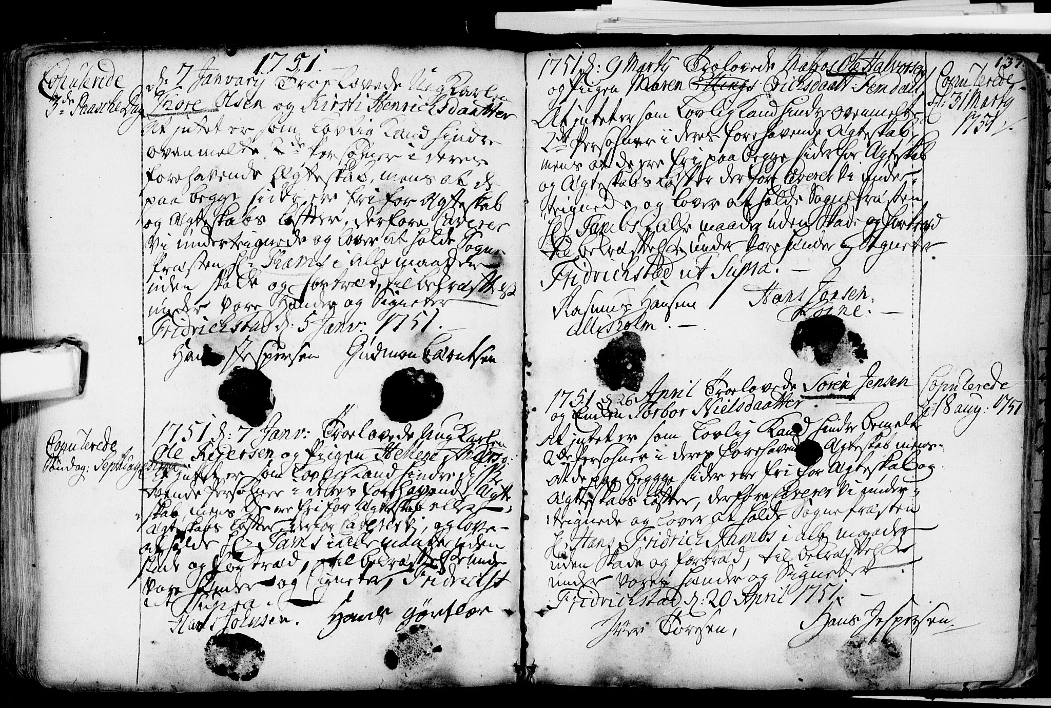 Glemmen prestekontor Kirkebøker, SAO/A-10908/F/Fa/L0001: Parish register (official) no. 1, 1733-1759, p. 137