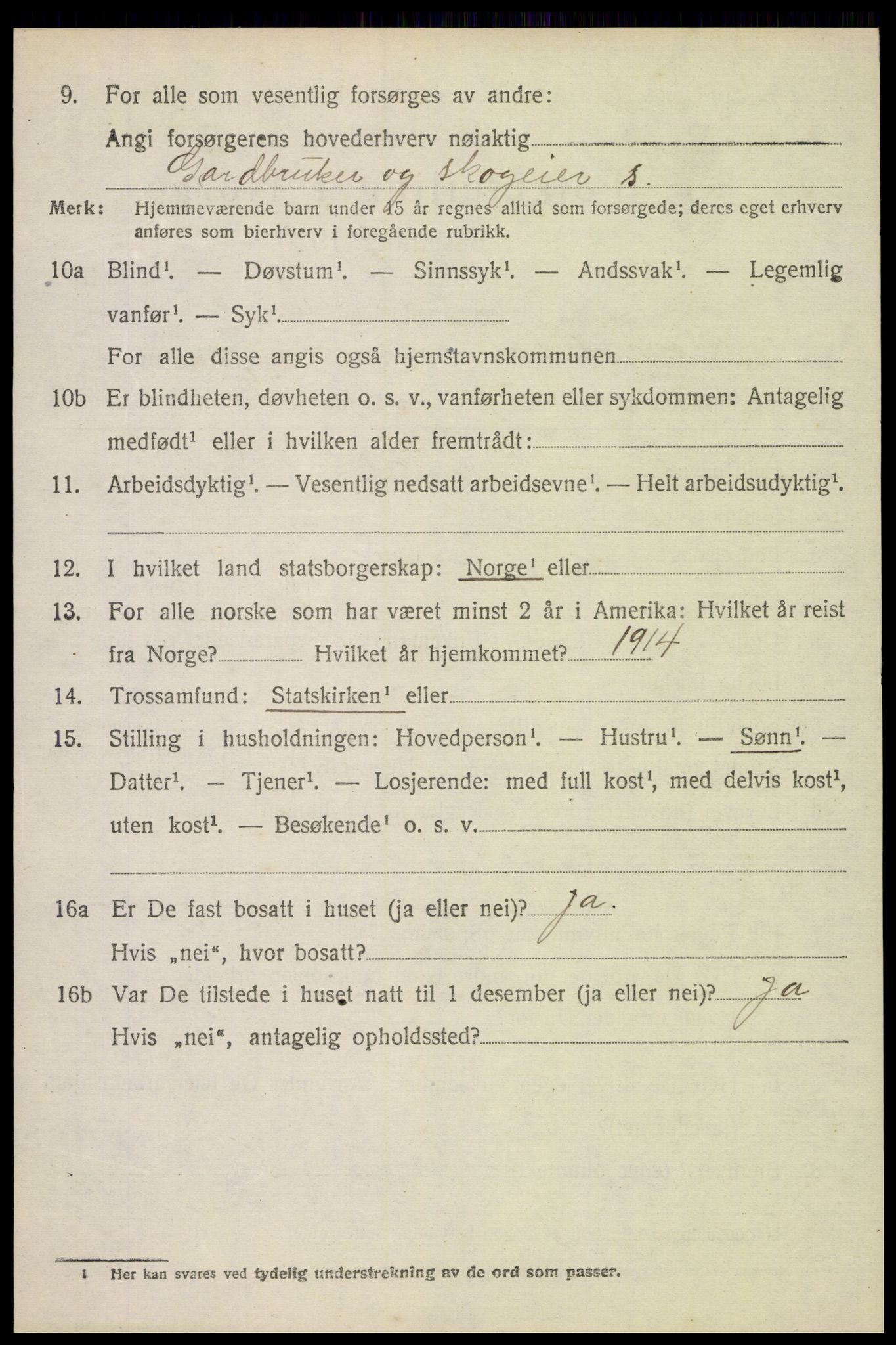 SAH, 1920 census for Nord-Odal, 1920, p. 5038