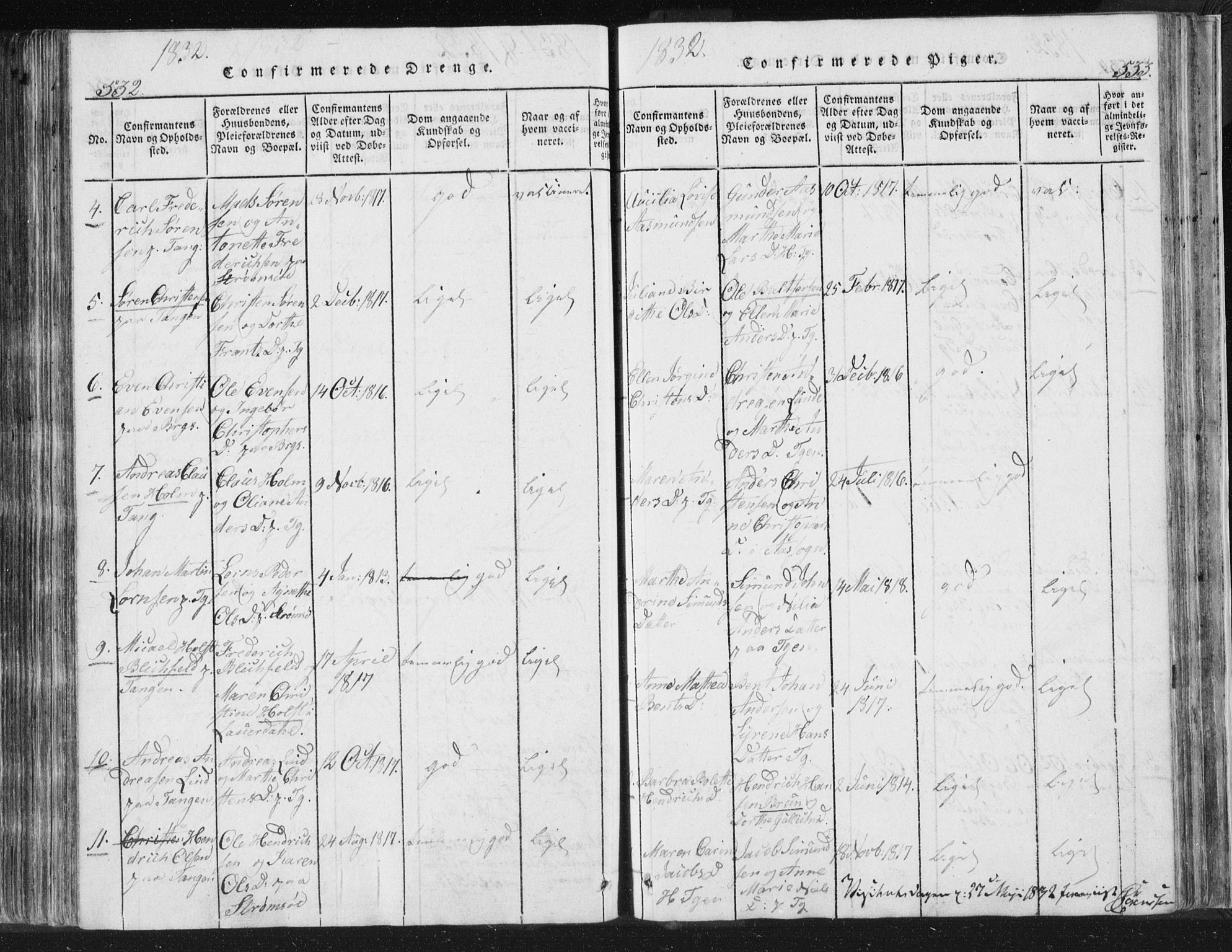 Strømsø kirkebøker, AV/SAKO-A-246/F/Fb/L0004: Parish register (official) no. II 4, 1814-1843, p. 532-533