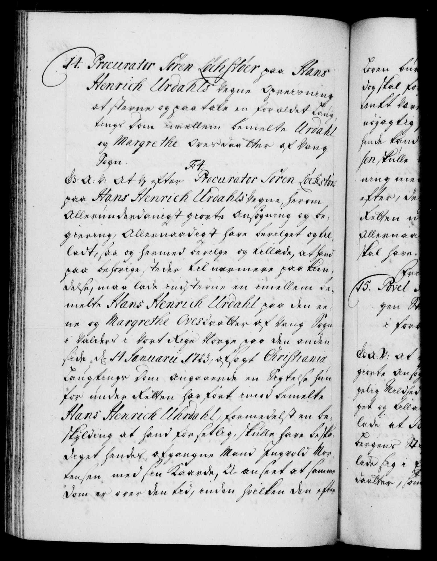 Danske Kanselli 1572-1799, AV/RA-EA-3023/F/Fc/Fca/Fcaa/L0024: Norske registre, 1723-1725, p. 492b