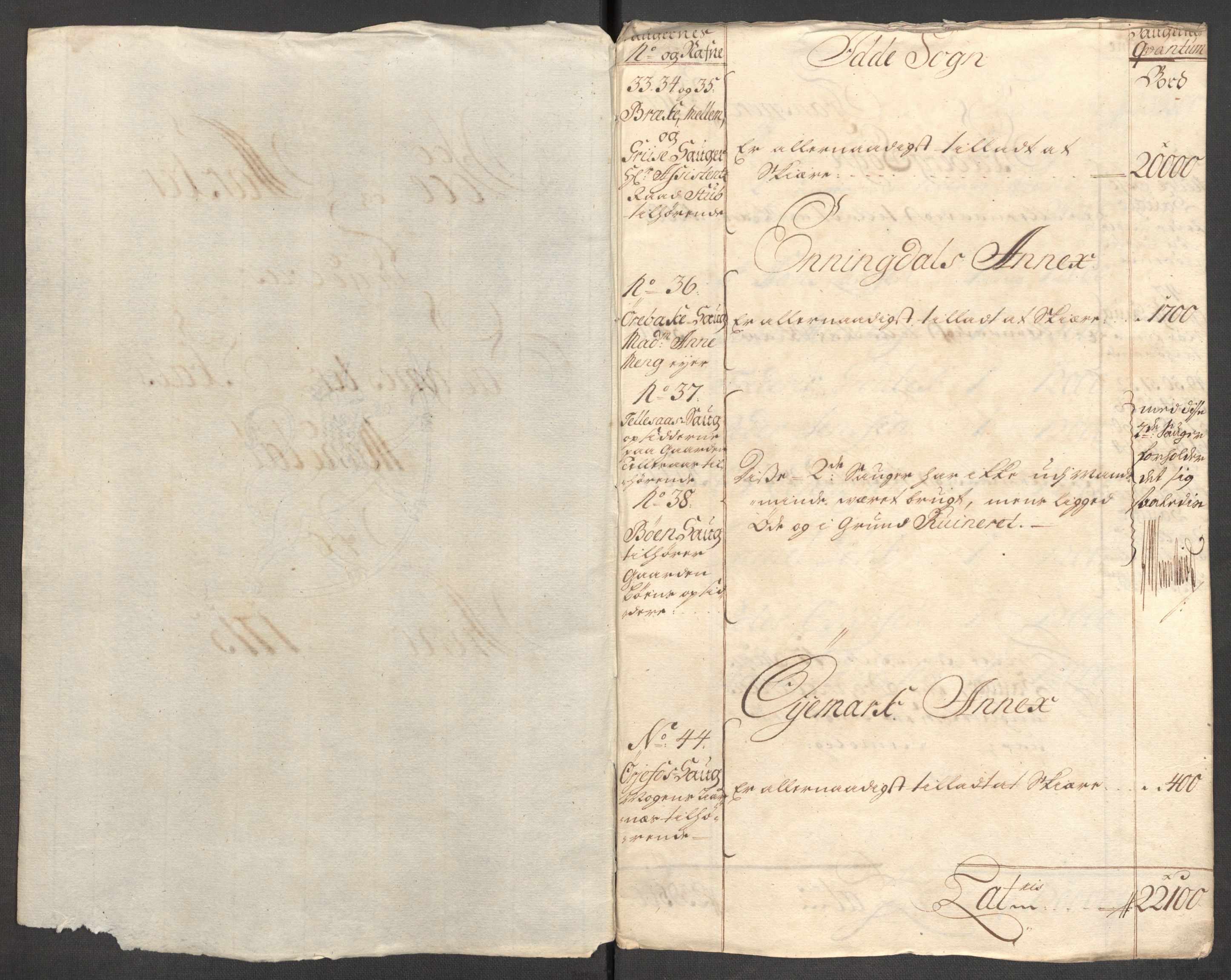 Rentekammeret inntil 1814, Reviderte regnskaper, Fogderegnskap, RA/EA-4092/R01/L0023: Fogderegnskap Idd og Marker, 1715-1716, p. 72