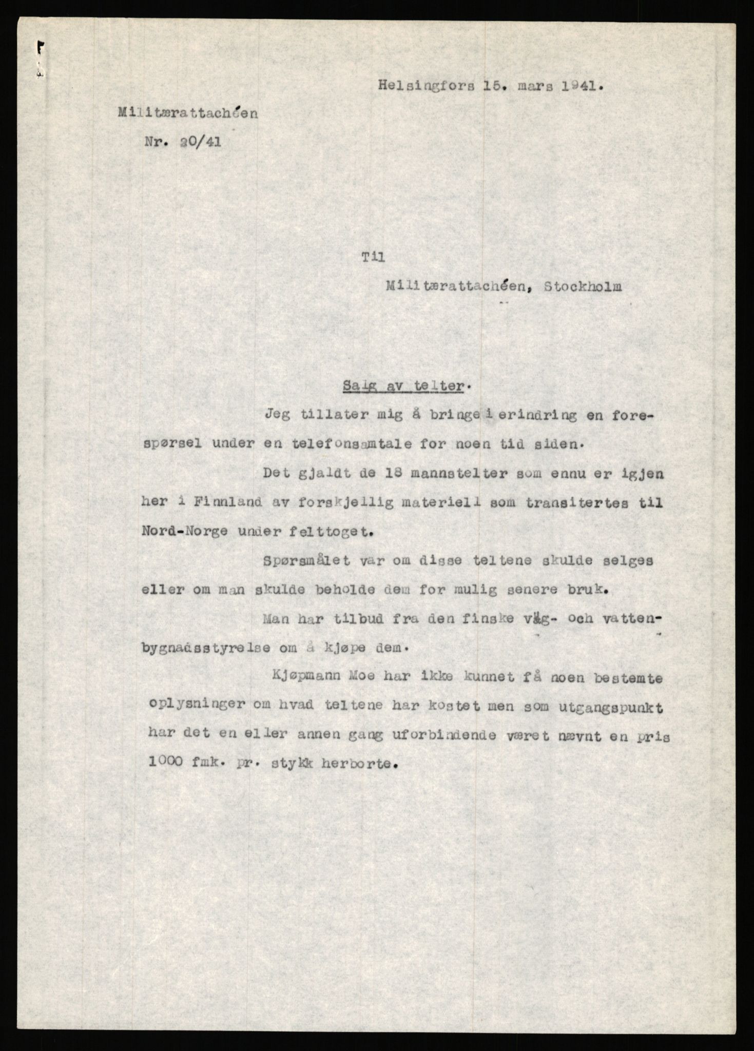 Forsvaret, Forsvarets krigshistoriske avdeling, AV/RA-RAFA-2017/Y/Ya/L0006: II-C-11-11,2 - Utenriksdepartementet.  Legasjonen i Helsingfors., 1940-1946, p. 187