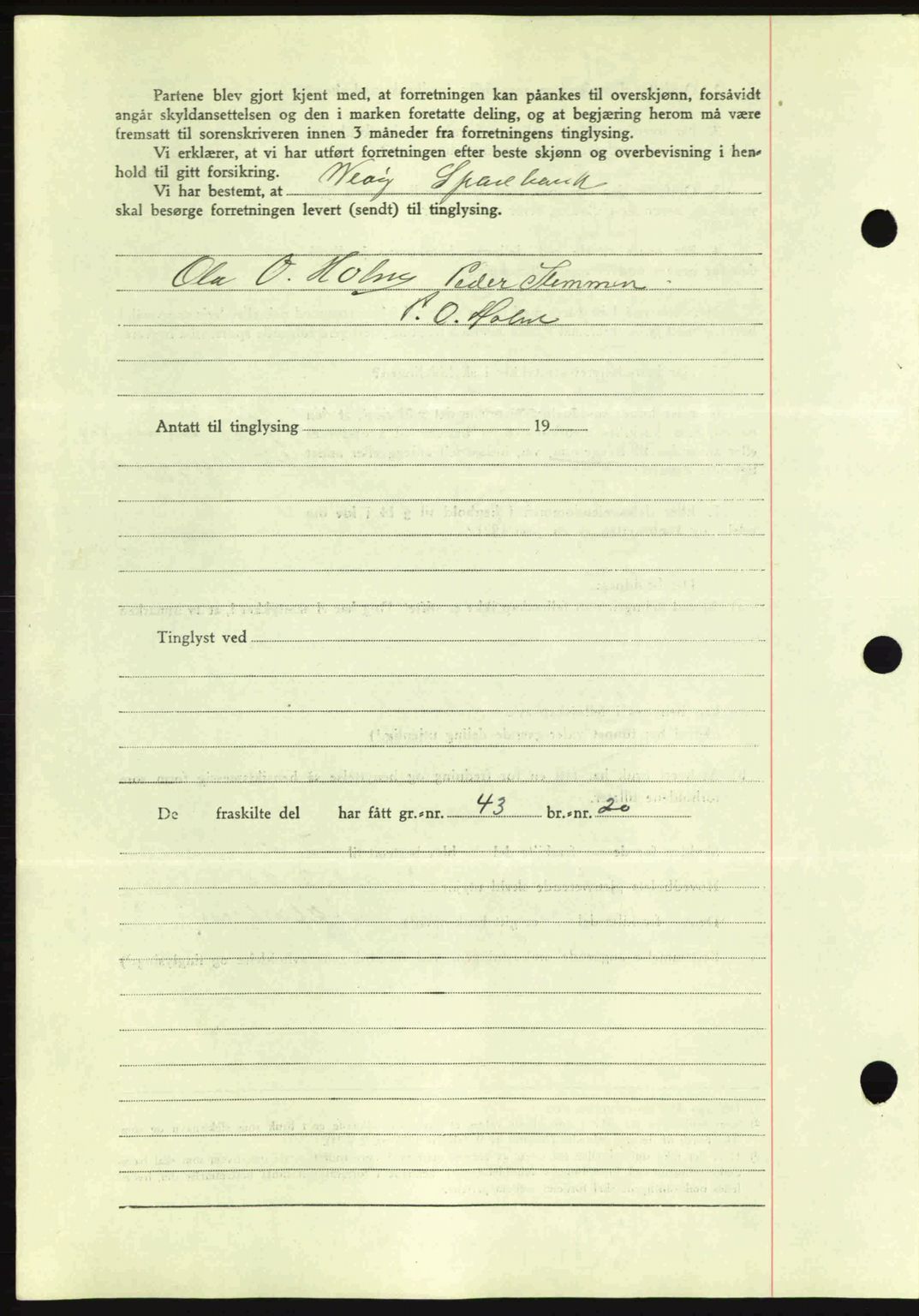 Romsdal sorenskriveri, AV/SAT-A-4149/1/2/2C: Mortgage book no. A8, 1939-1940, Diary no: : 2706/1939