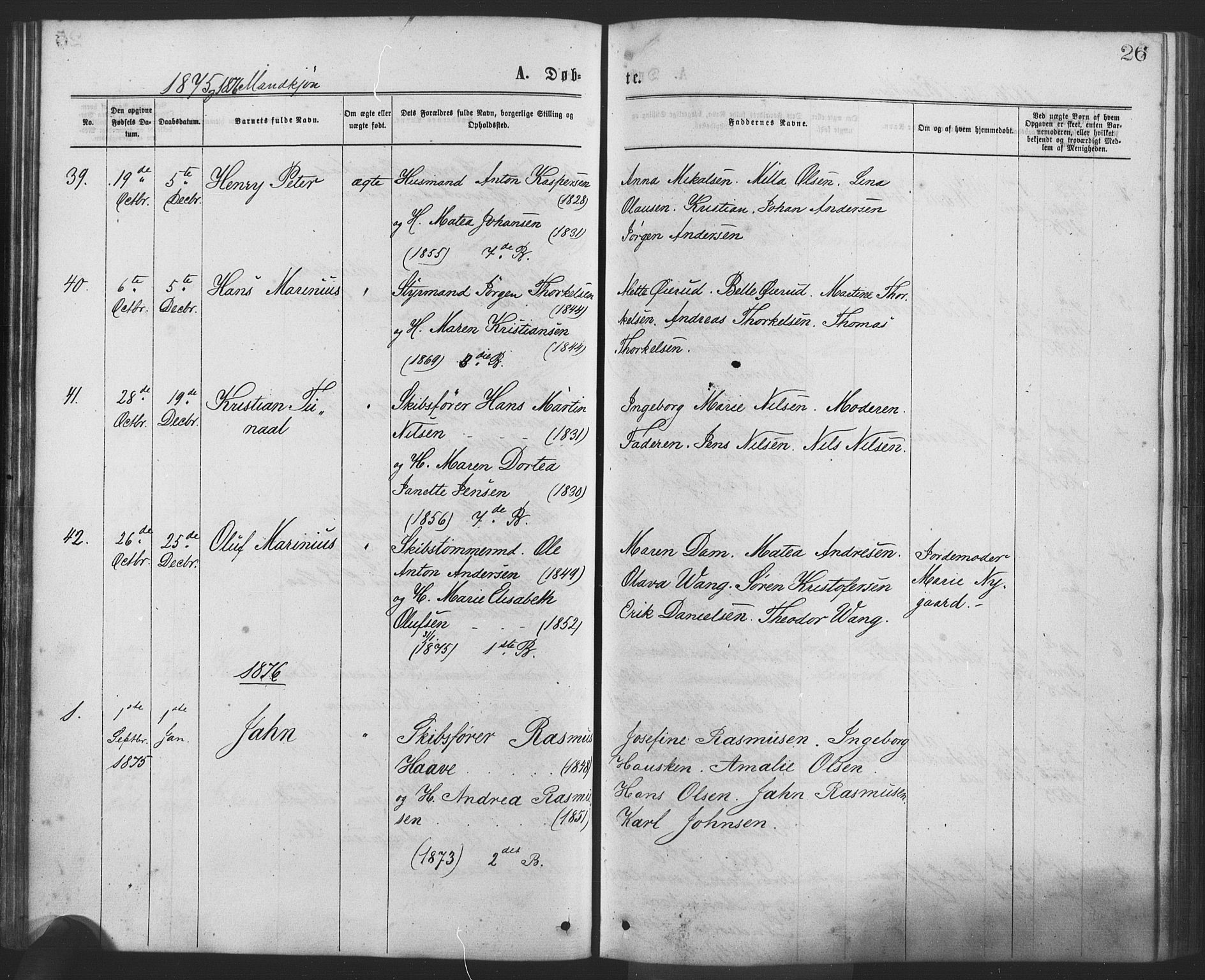 Drøbak prestekontor Kirkebøker, SAO/A-10142a/F/Fa/L0003: Parish register (official) no. I 3, 1871-1877, p. 26