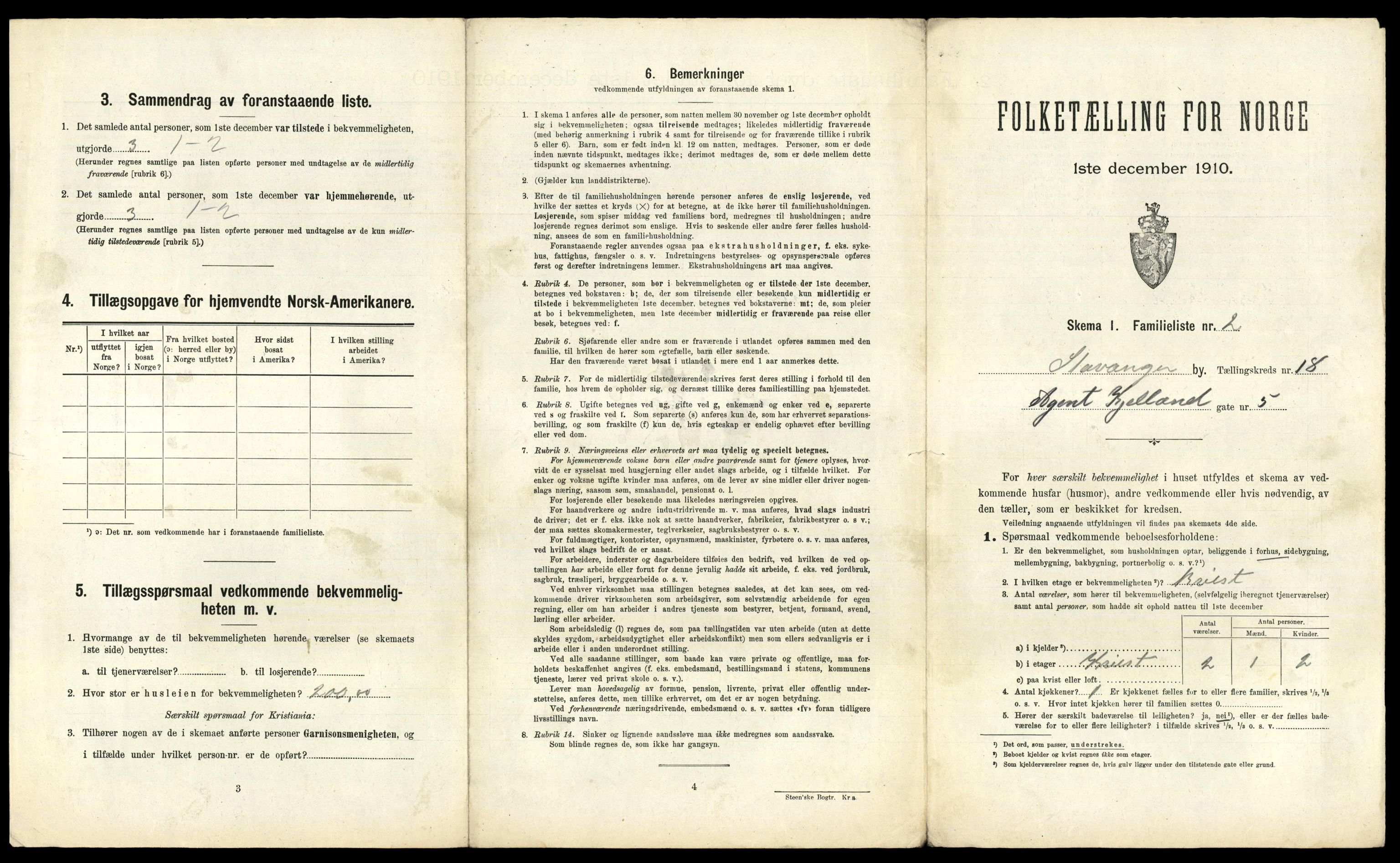 RA, 1910 census for Stavanger, 1910, p. 11238