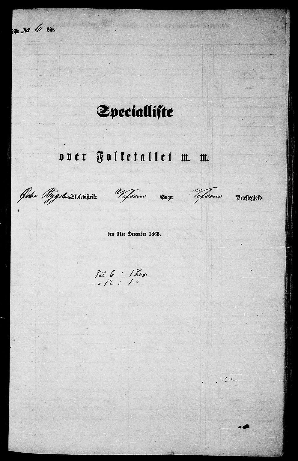 RA, 1865 census for Vefsn, 1865, p. 118