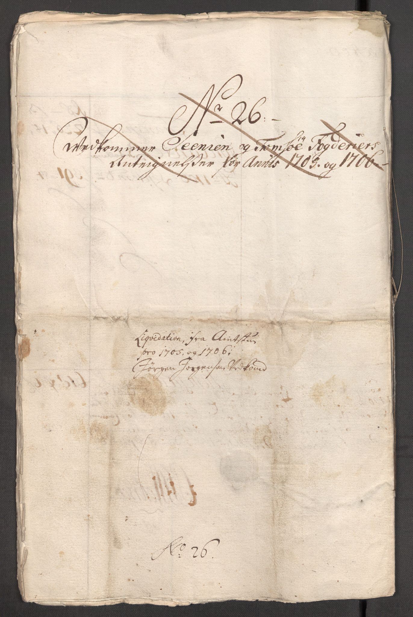 Rentekammeret inntil 1814, Reviderte regnskaper, Fogderegnskap, AV/RA-EA-4092/R68/L4756: Fogderegnskap Senja og Troms, 1705-1707, p. 95