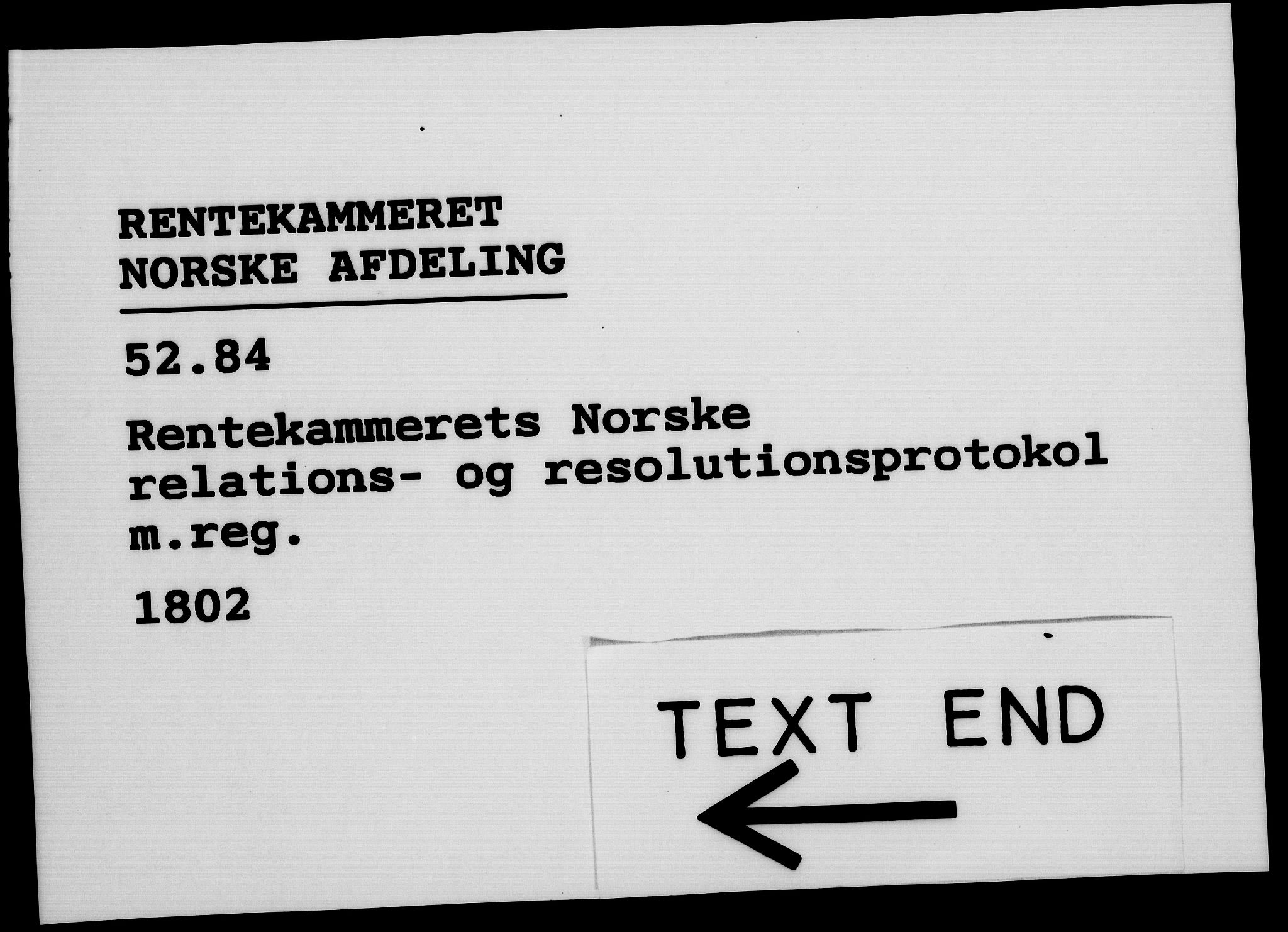 Rentekammeret, Kammerkanselliet, RA/EA-3111/G/Gf/Gfa/L0084: Norsk relasjons- og resolusjonsprotokoll (merket RK 52.84), 1802, p. 814