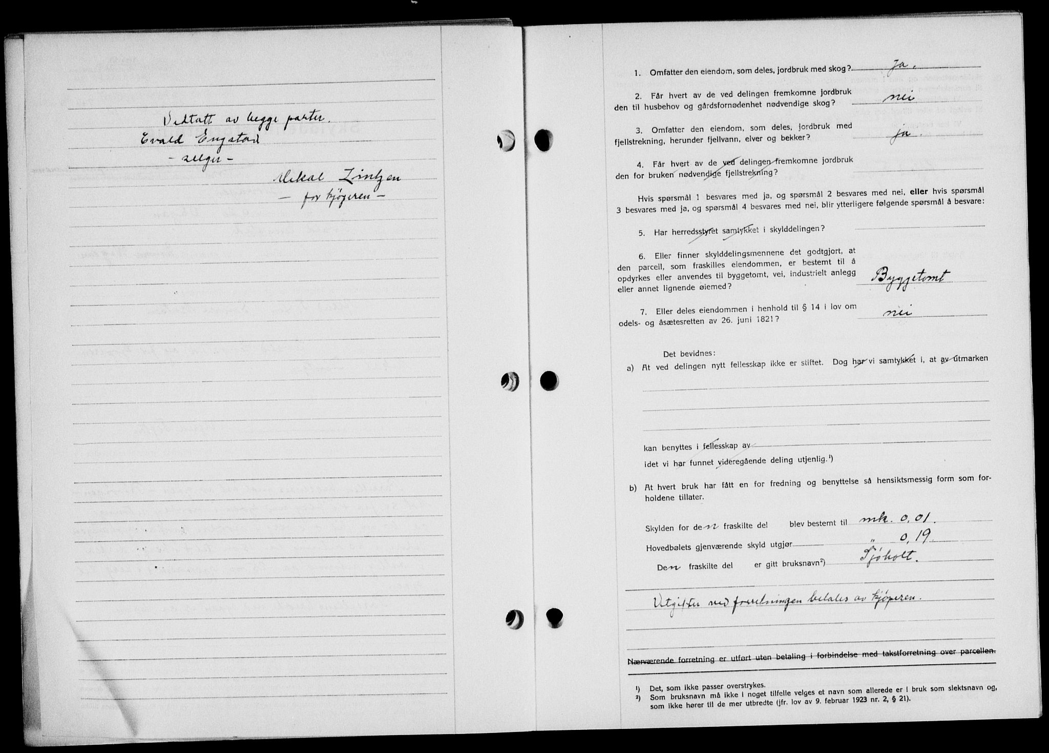 Lofoten sorenskriveri, SAT/A-0017/1/2/2C/L0013a: Mortgage book no. 13a, 1944-1946, Diary no: : 749/1945