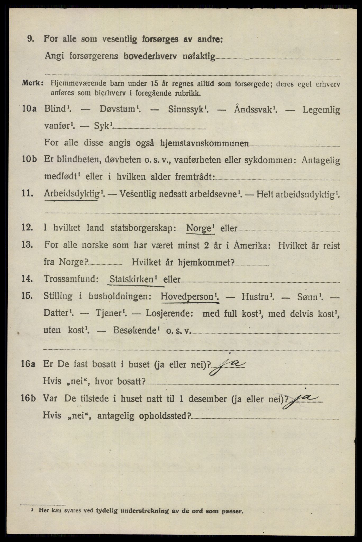 SAO, 1920 census for Frogn, 1920, p. 2956