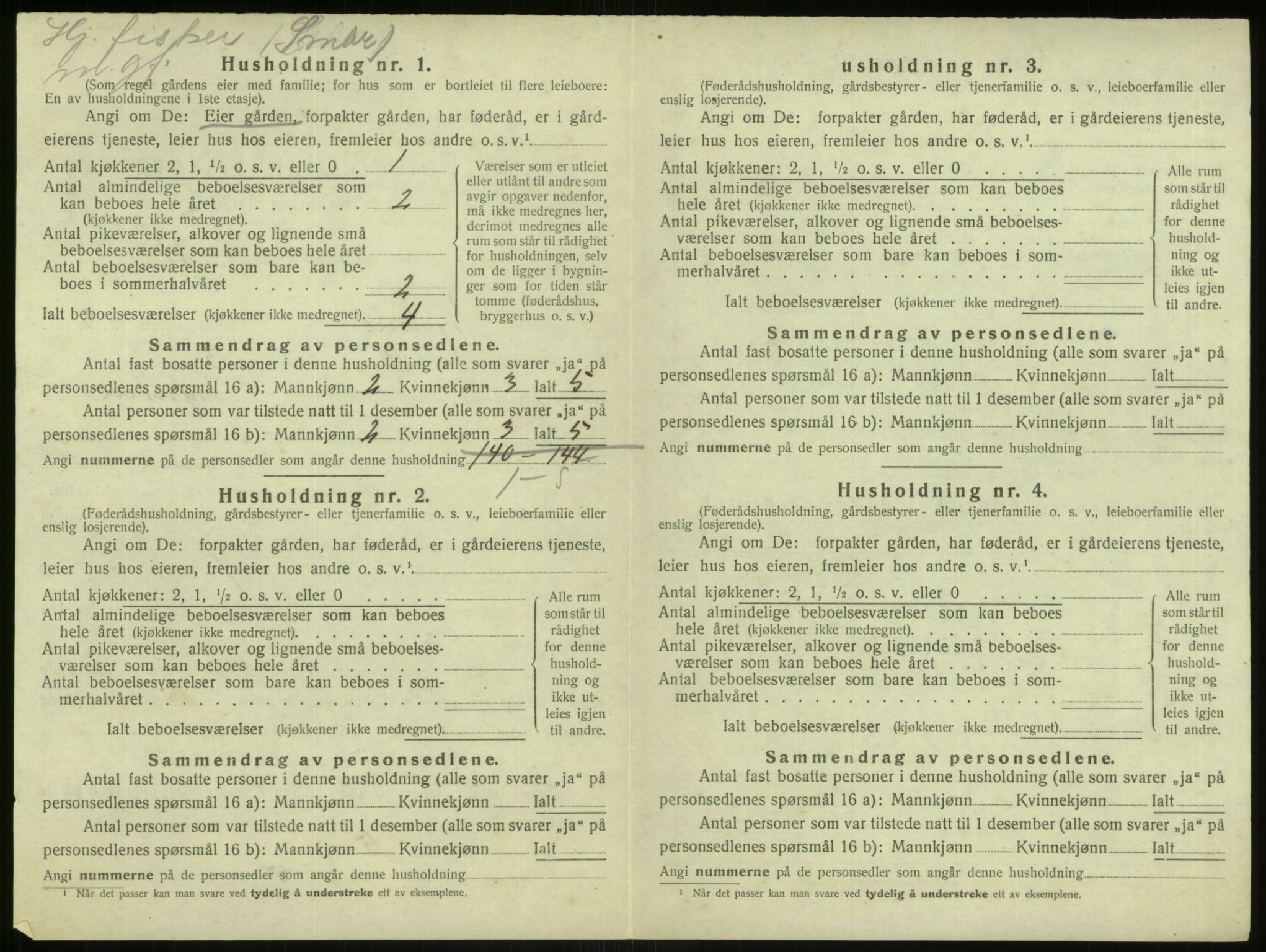 SAB, 1920 census for Hjelme, 1920, p. 312