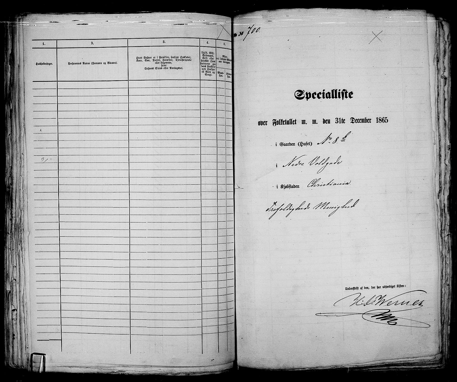 RA, 1865 census for Kristiania, 1865, p. 1817