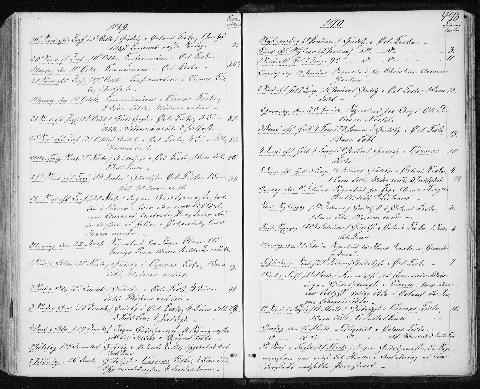 Ministerialprotokoller, klokkerbøker og fødselsregistre - Sør-Trøndelag, SAT/A-1456/659/L0737: Parish register (official) no. 659A07, 1857-1875, p. 498