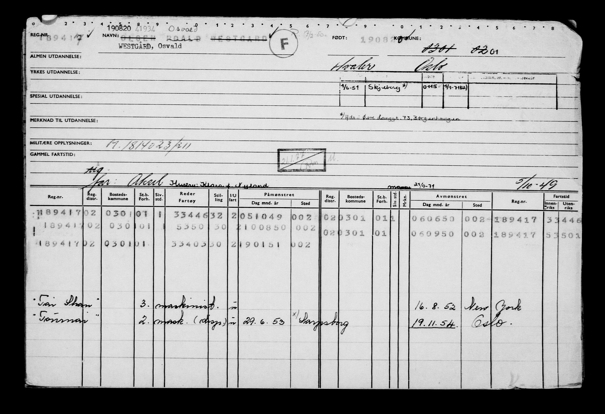 Direktoratet for sjømenn, AV/RA-S-3545/G/Gb/L0184: Hovedkort, 1920, p. 462