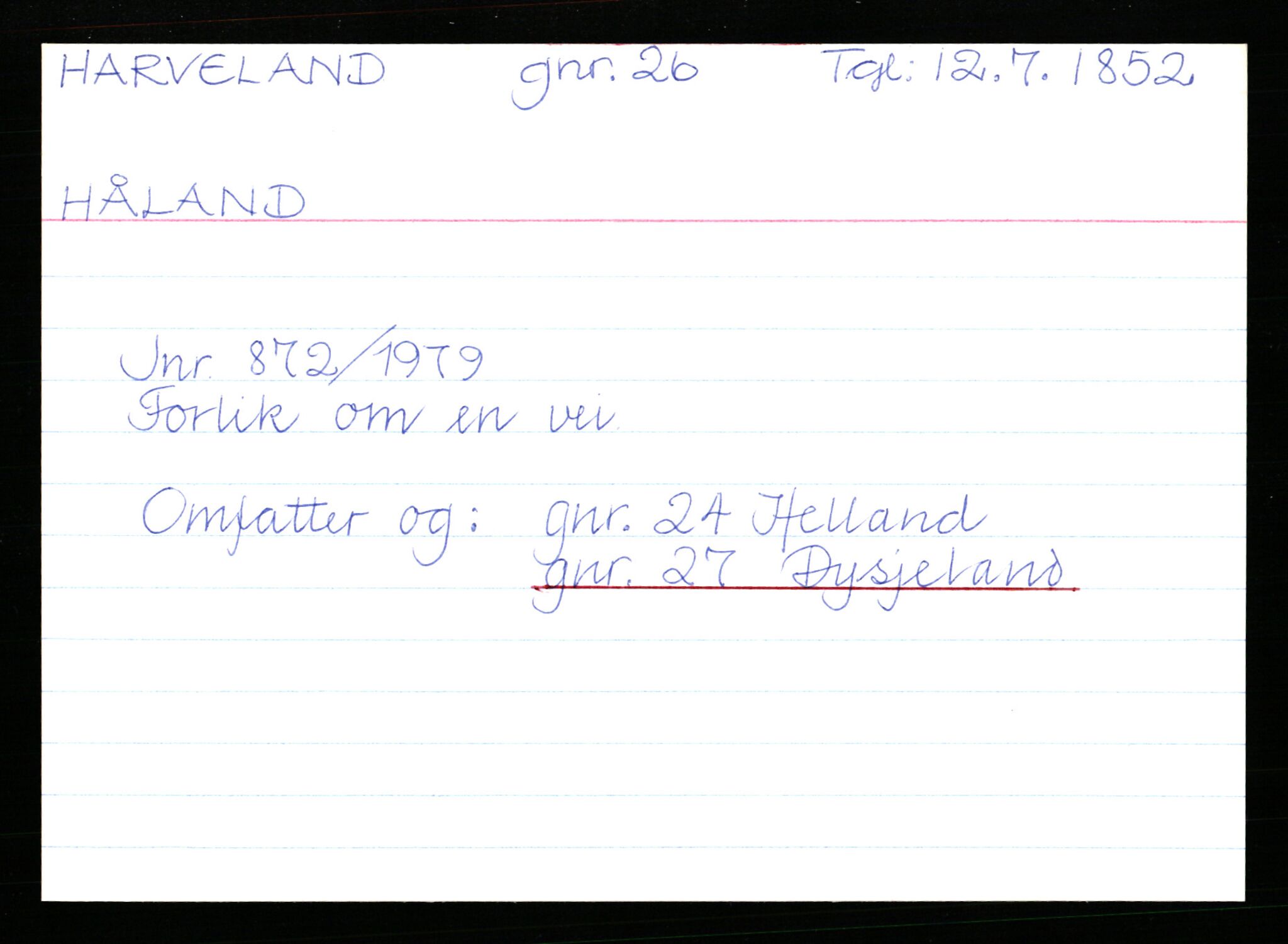 Statsarkivet i Stavanger, AV/SAST-A-101971/03/Y/Yk/L0015: Registerkort sortert etter gårdsnavn: Haneberg - Haugland nedre, 1750-1930, p. 233