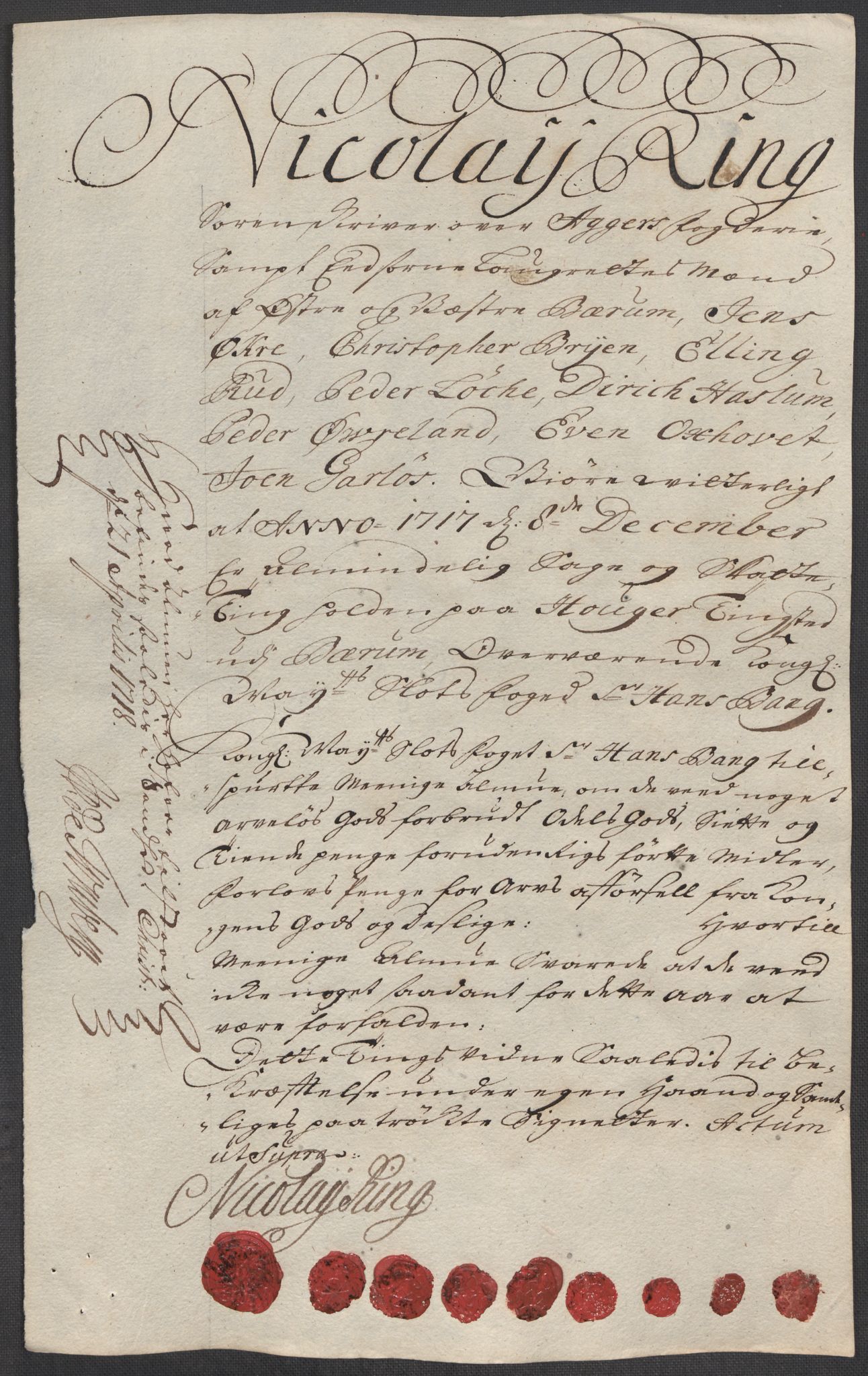 Rentekammeret inntil 1814, Reviderte regnskaper, Fogderegnskap, AV/RA-EA-4092/R10/L0455: Fogderegnskap Aker og Follo, 1717, p. 280