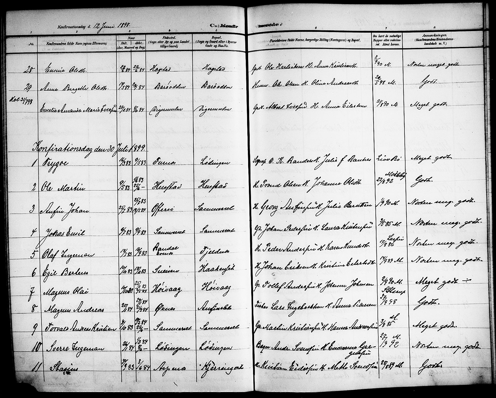 Ministerialprotokoller, klokkerbøker og fødselsregistre - Nordland, AV/SAT-A-1459/872/L1048: Parish register (copy) no. 872C04, 1898-1919