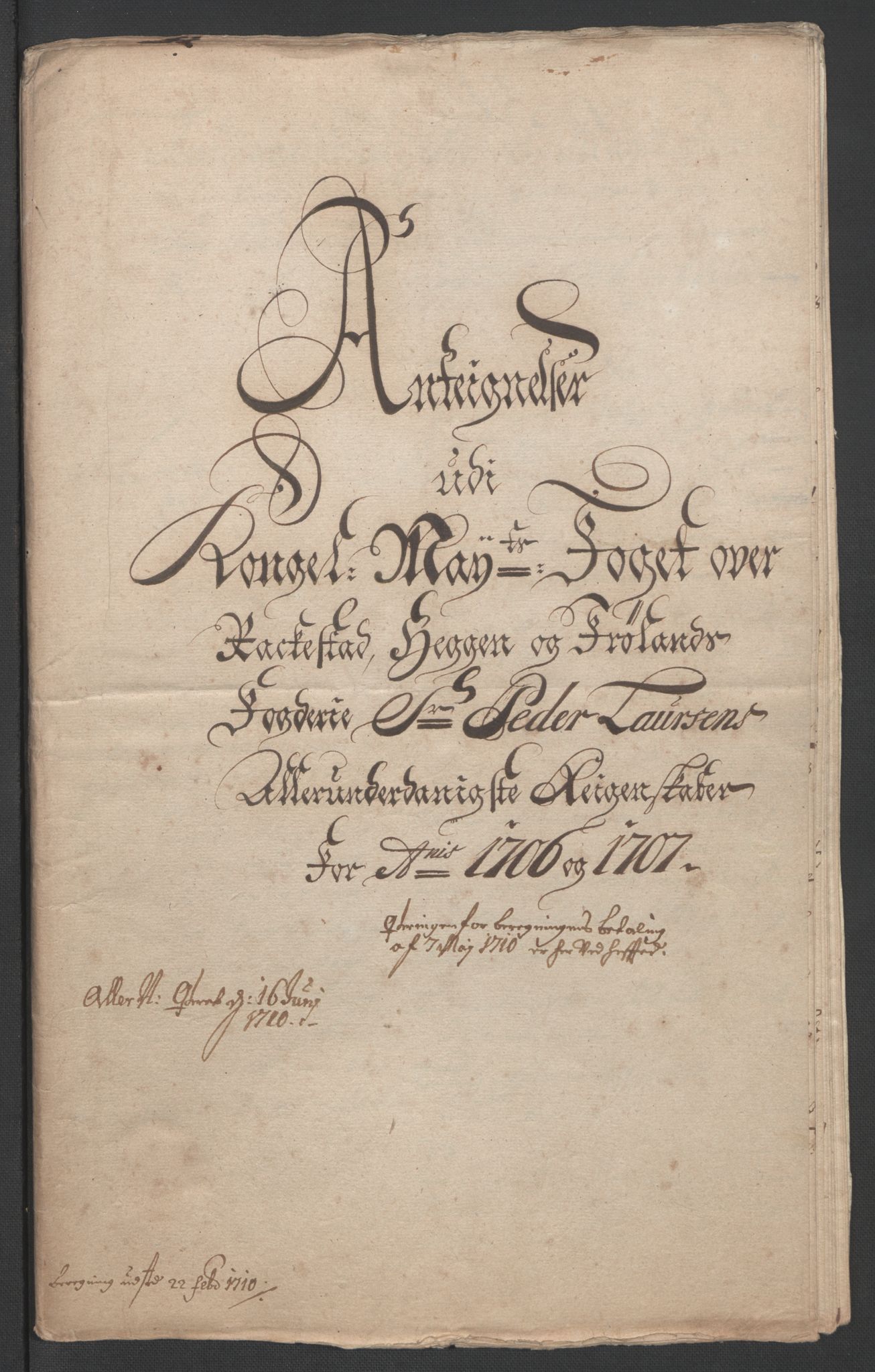 Rentekammeret inntil 1814, Reviderte regnskaper, Fogderegnskap, AV/RA-EA-4092/R07/L0299: Fogderegnskap Rakkestad, Heggen og Frøland, 1707, p. 205