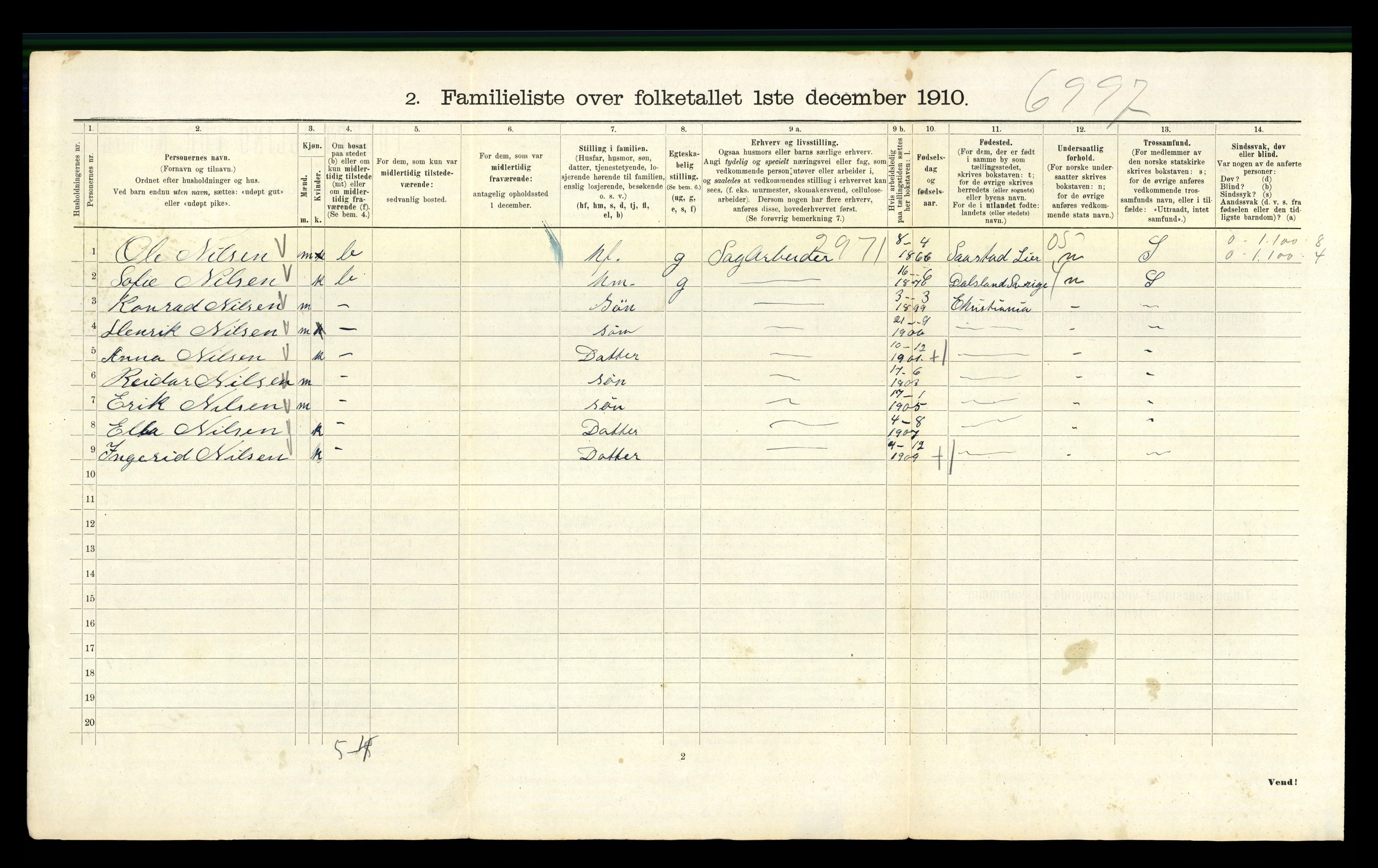 RA, 1910 census for Kristiania, 1910, p. 22970