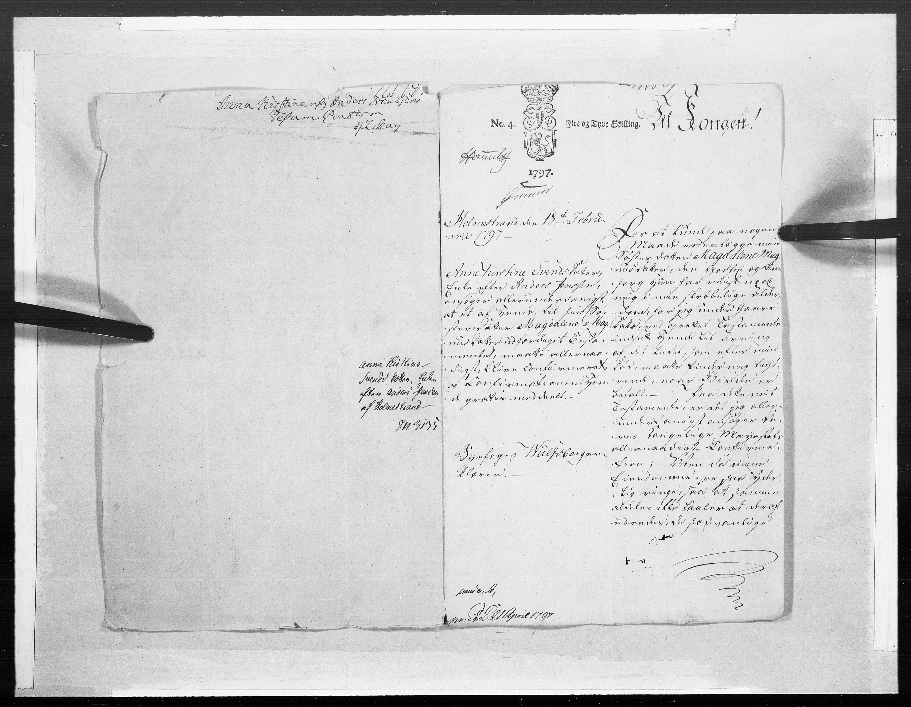 Danske Kanselli 1572-1799, AV/RA-EA-3023/F/Fc/Fcc/Fcca/L0309: Norske innlegg 1572-1799, 1797, p. 159