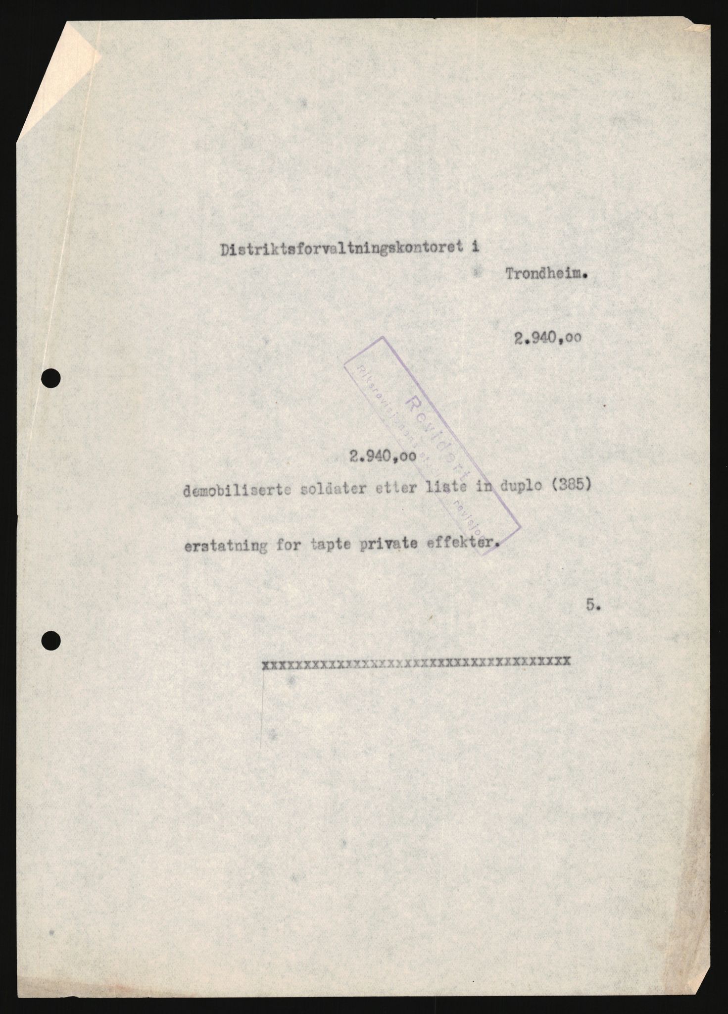 Justisdepartementet, Oppgjørsavdelingen, AV/RA-S-1056/G/Ga/L0005: Anvisningsliste nr. 385-388, 390-410, 662-725, 728-732, 736-740 og 1106-1140 over utbetalte effektsaker, 1940-1942, p. 187