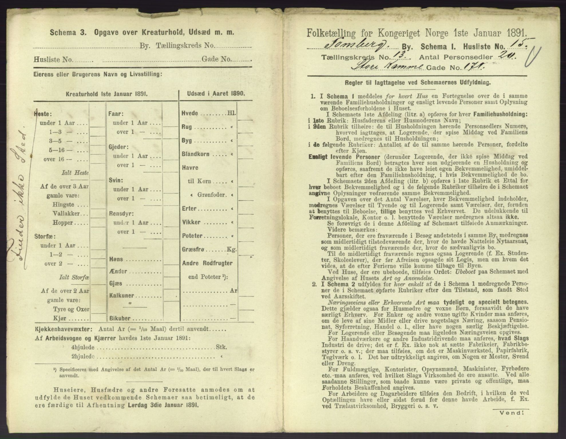 RA, 1891 census for 0705 Tønsberg, 1891, p. 514