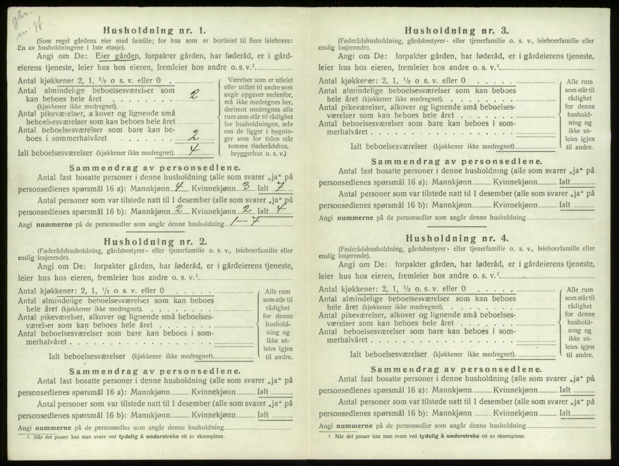 SAB, 1920 census for Stryn, 1920, p. 282