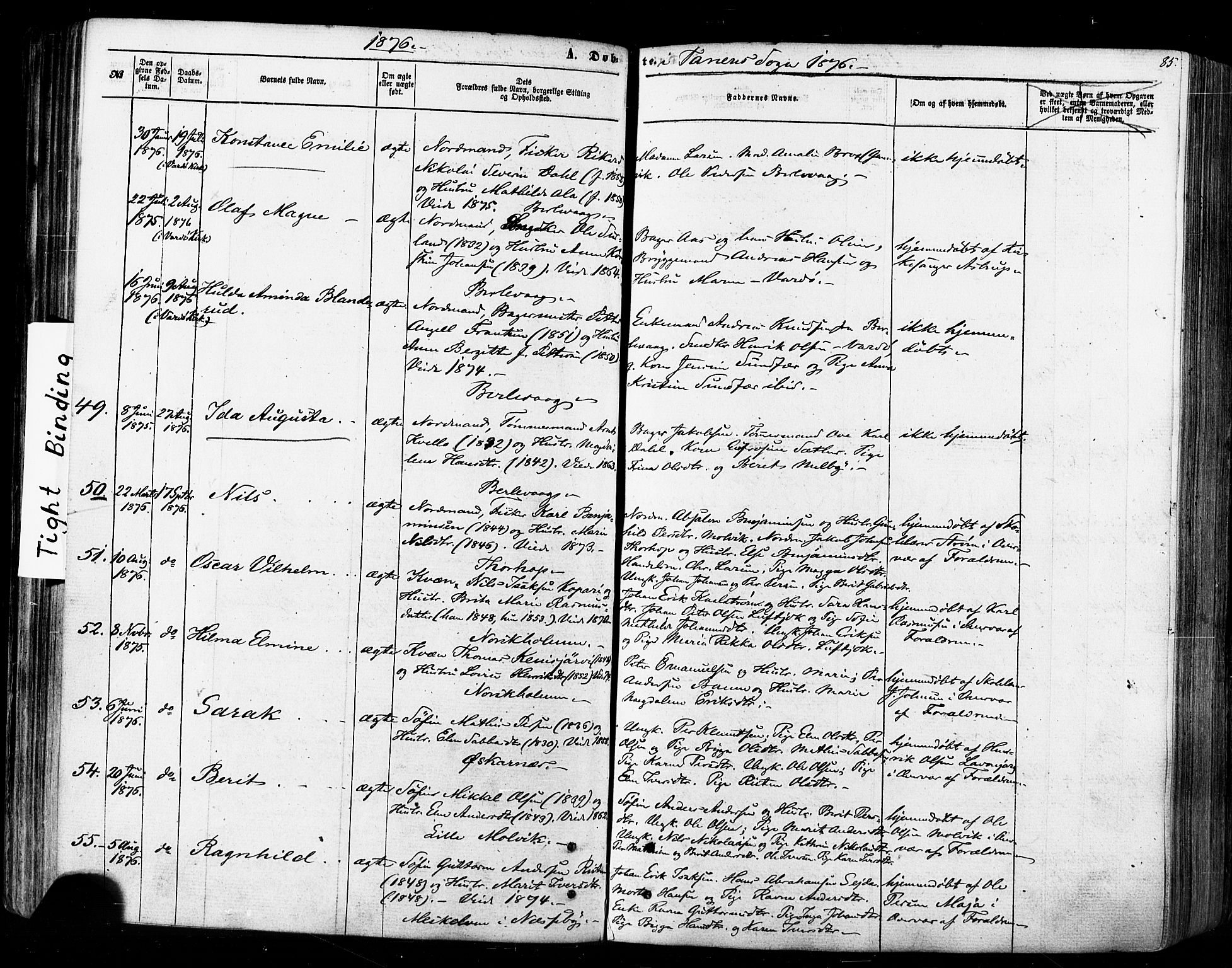 Tana sokneprestkontor, AV/SATØ-S-1334/H/Ha/L0002kirke: Parish register (official) no. 2 /1, 1861-1877, p. 85