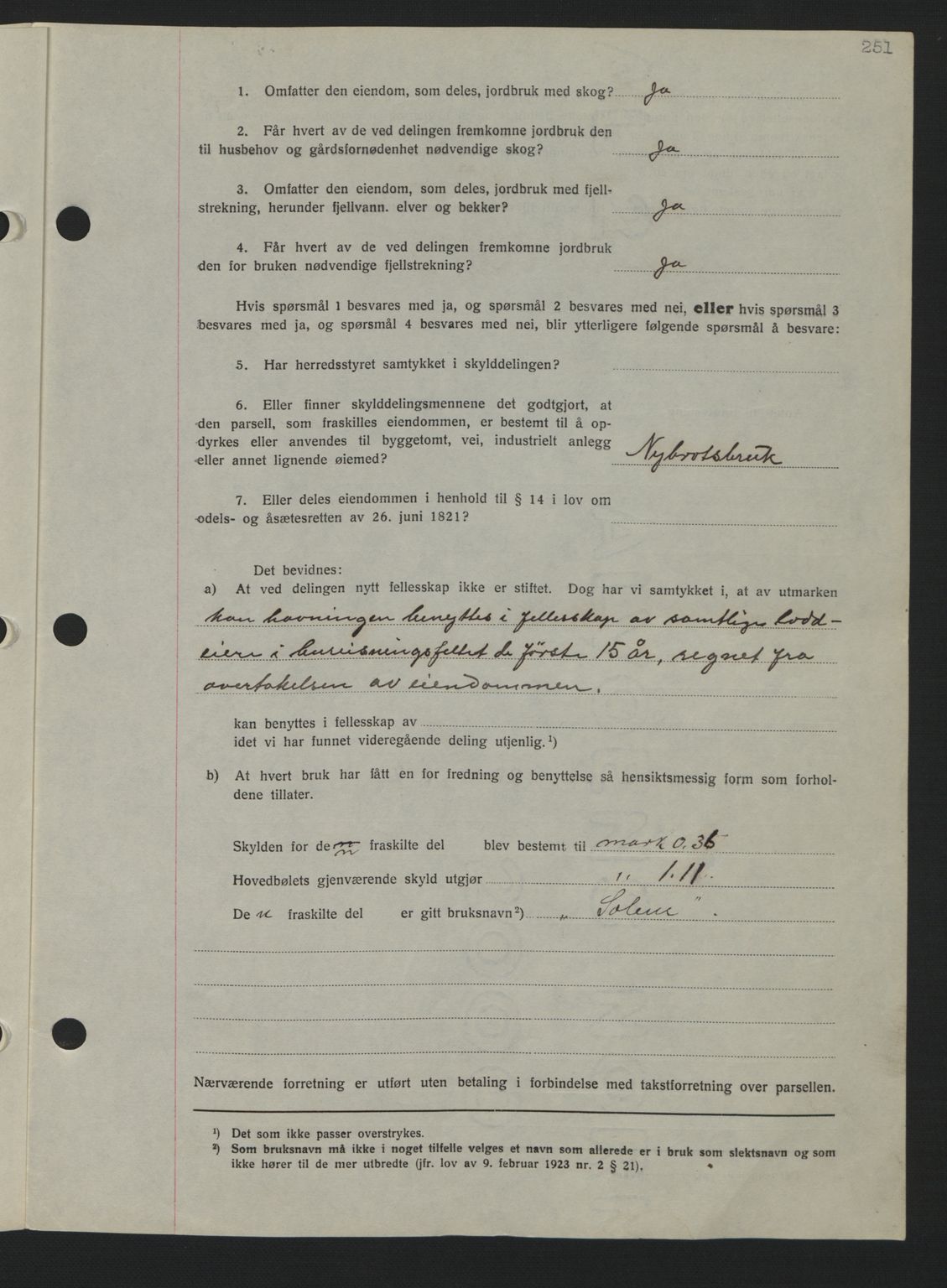 Nordmøre sorenskriveri, AV/SAT-A-4132/1/2/2Ca: Mortgage book no. A81, 1937-1937, Diary no: : 722/1937