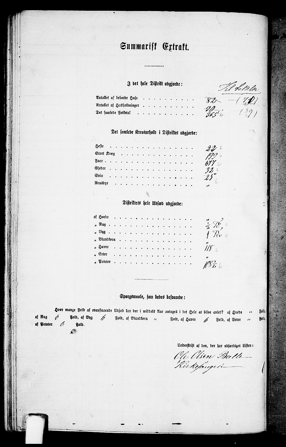 RA, 1865 census for Vikedal, 1865, p. 80