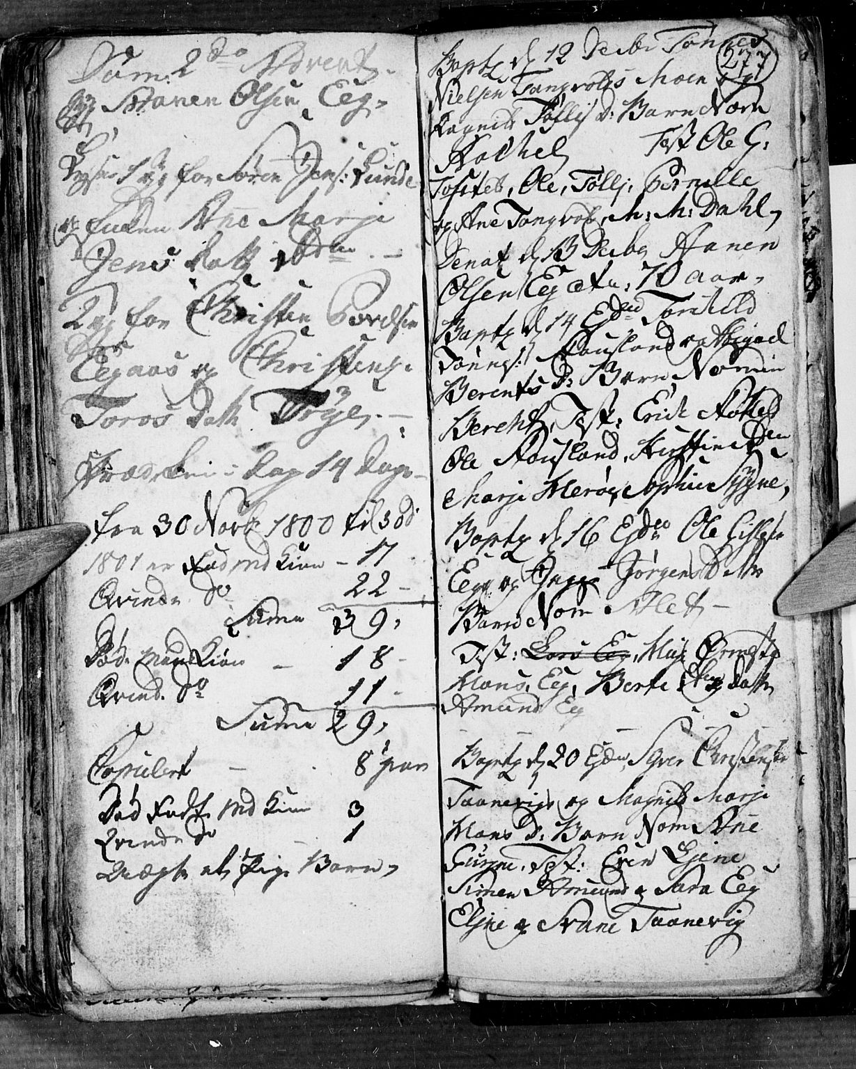 Søgne sokneprestkontor, AV/SAK-1111-0037/F/Fb/Fbb/L0001: Parish register (copy) no. B 1, 1779-1802, p. 277