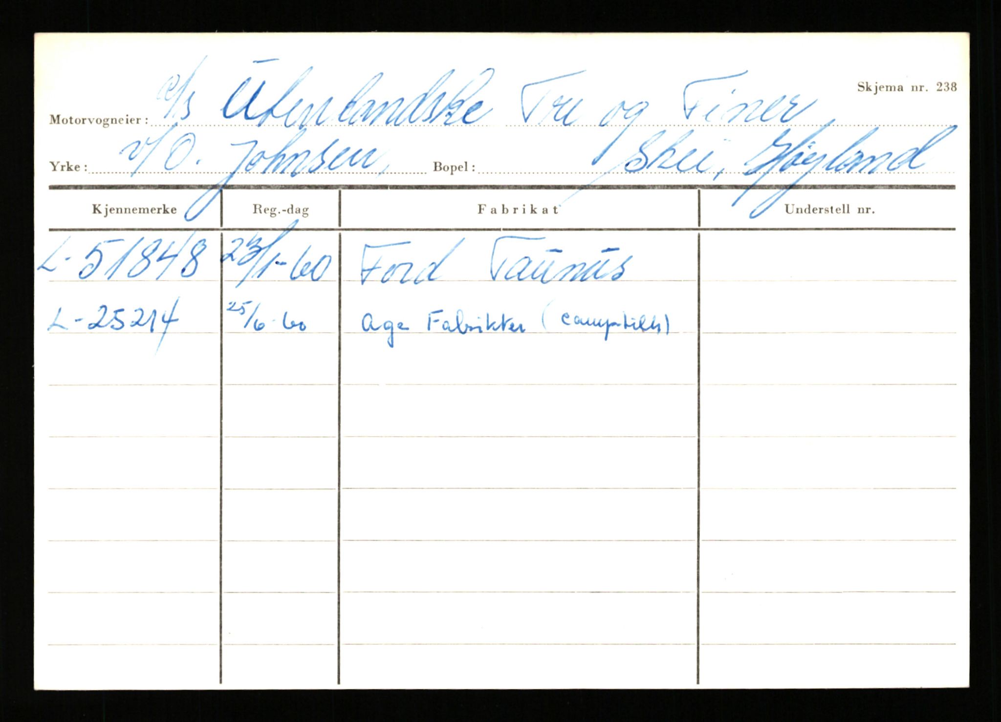 Stavanger trafikkstasjon, AV/SAST-A-101942/0/H/L0041: Uglevik - Vaule, 1930-1971, p. 892