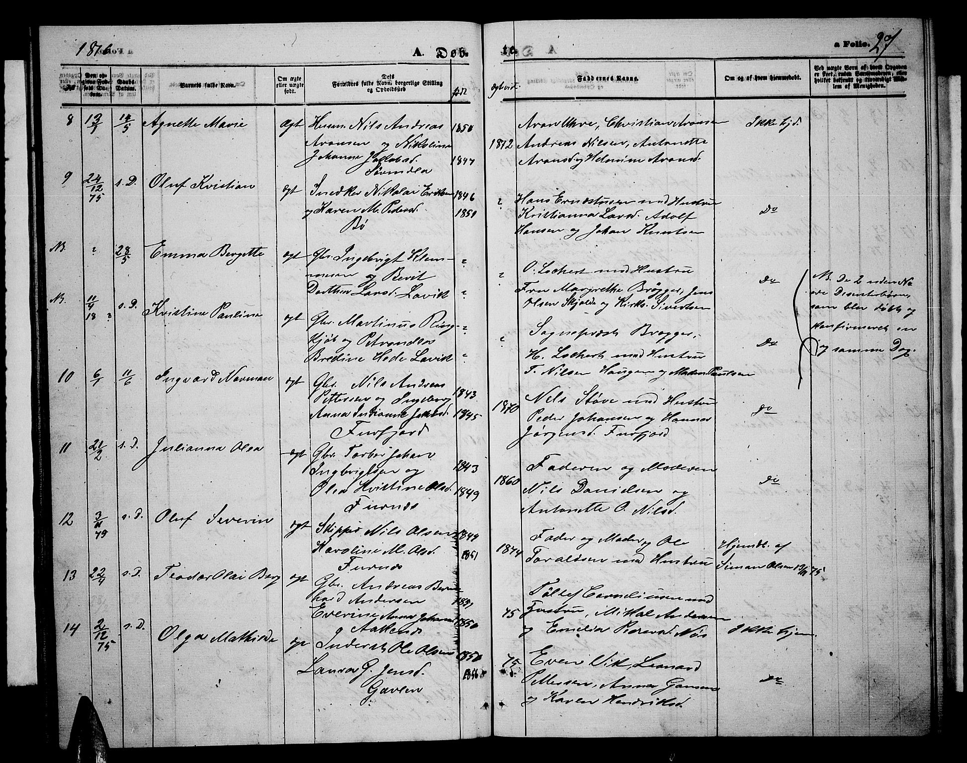 Ministerialprotokoller, klokkerbøker og fødselsregistre - Nordland, SAT/A-1459/898/L1426: Parish register (copy) no. 898C01, 1869-1886, p. 27