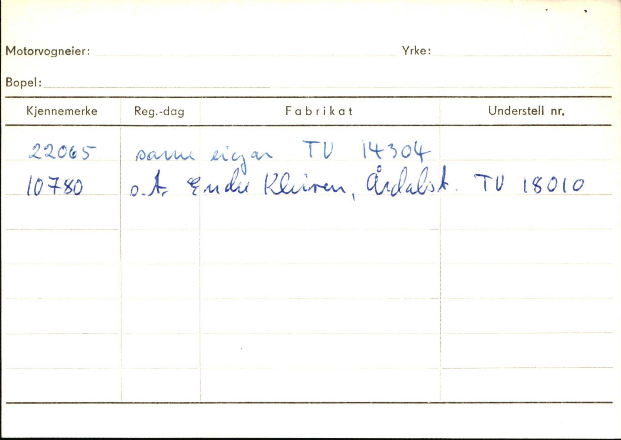 Statens vegvesen, Sogn og Fjordane vegkontor, AV/SAB-A-5301/4/F/L0146: Registerkort Årdal R-Å samt diverse kort, 1945-1975, p. 1427